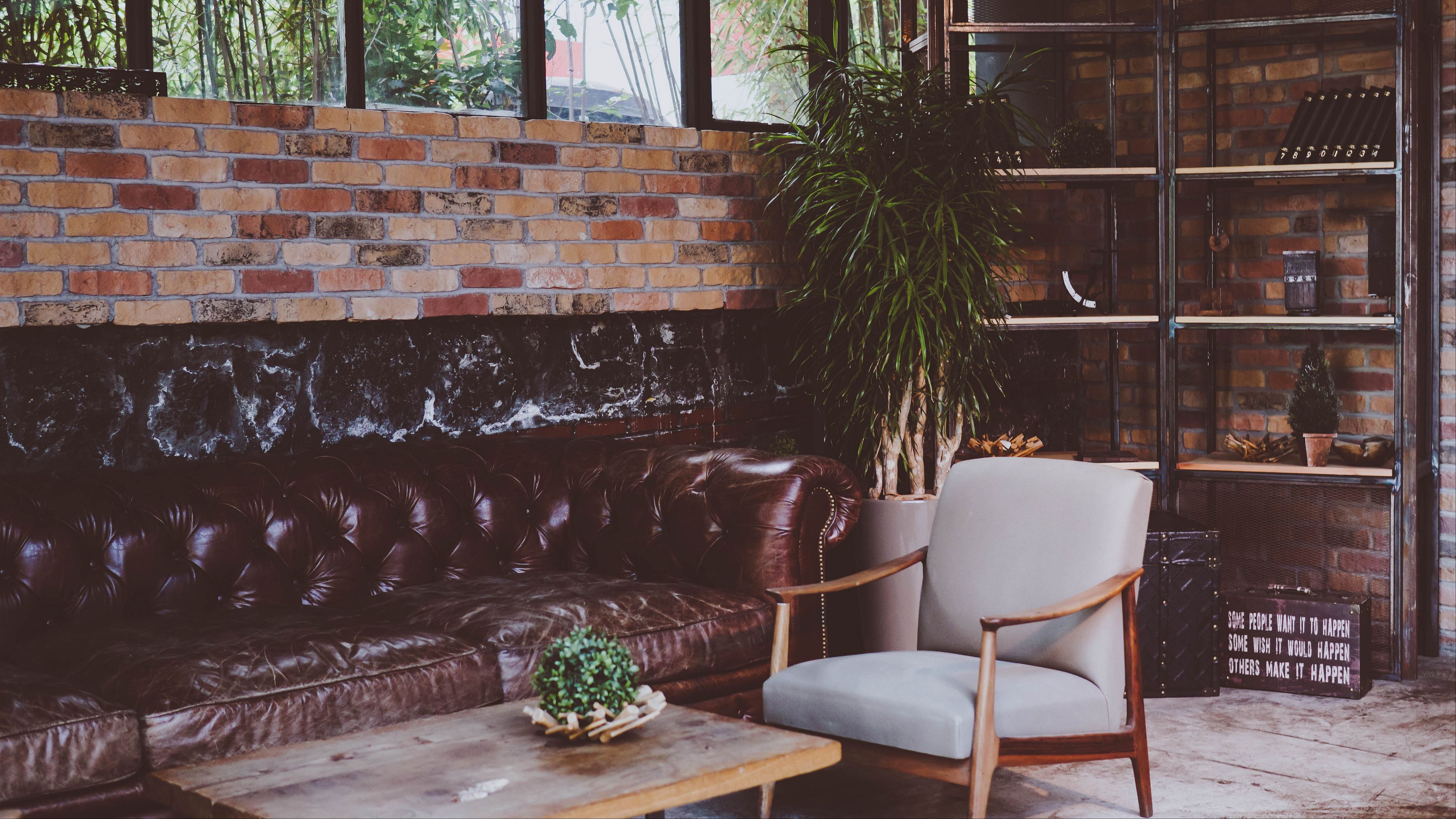 armchair, sofa, interior, furniture, 4k, HD Wallpaper