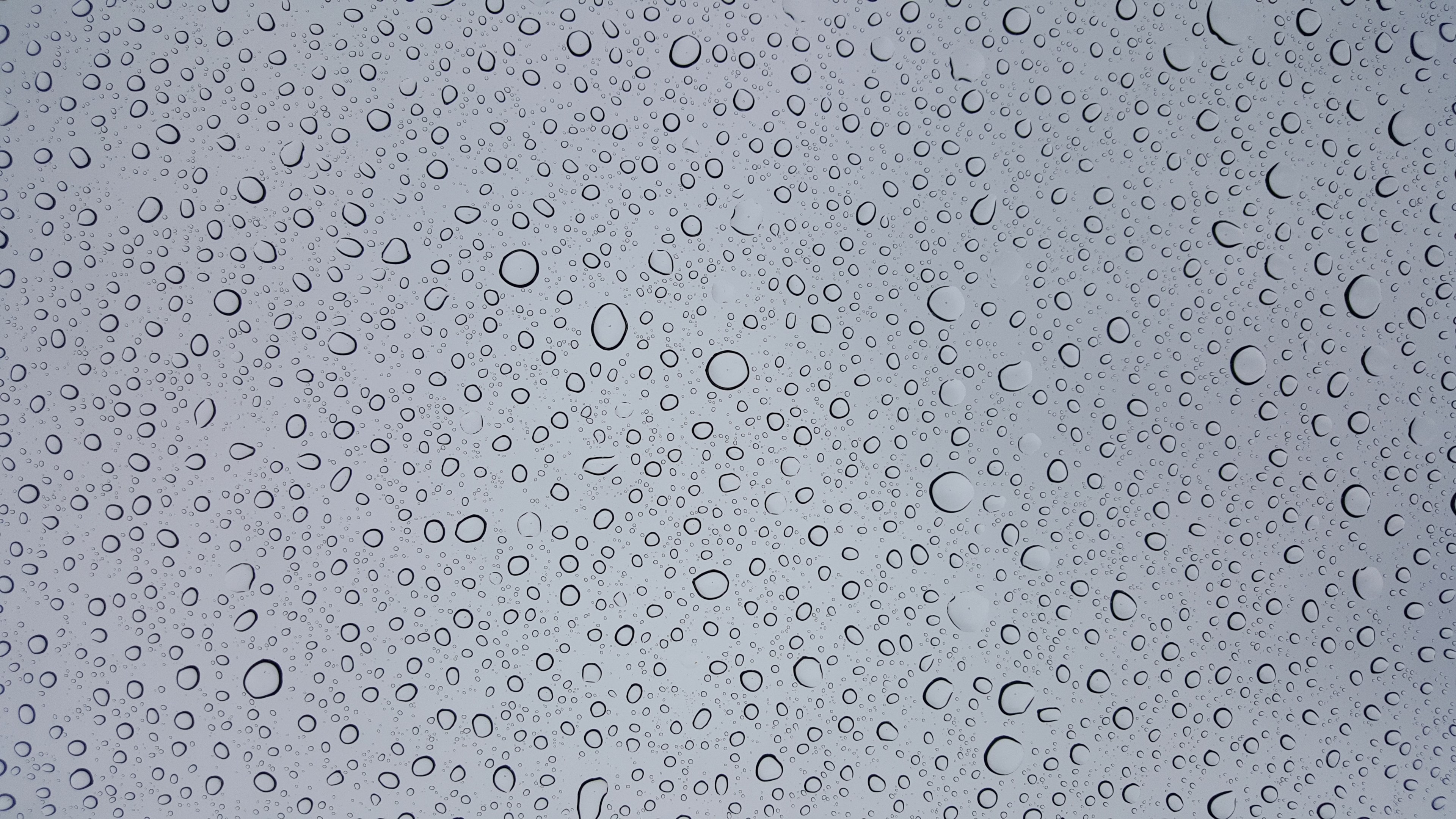 raindrops on skylight 4k, HD Wallpaper
