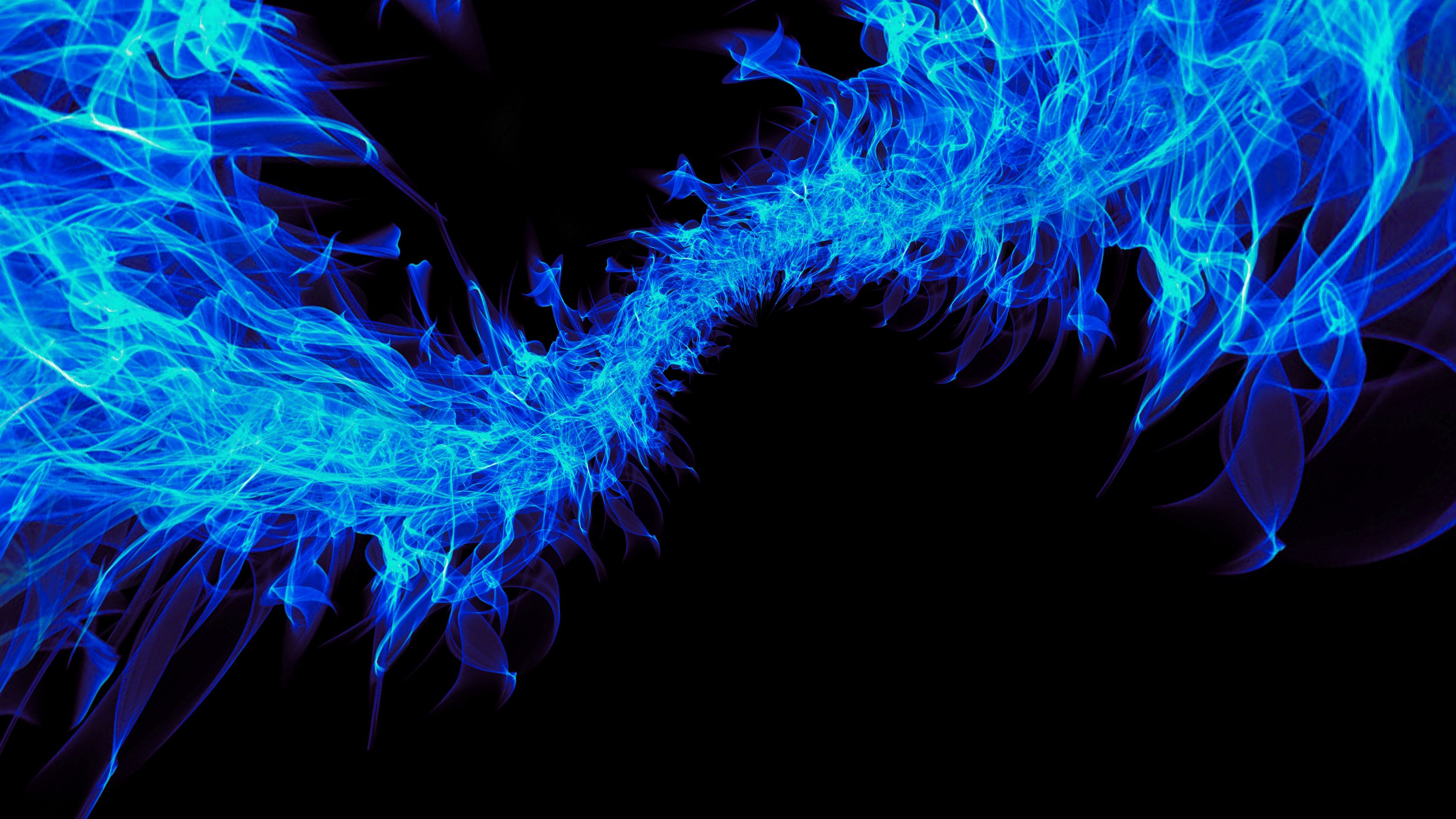 flame, patterns, abstraction, 4k, HD Wallpaper