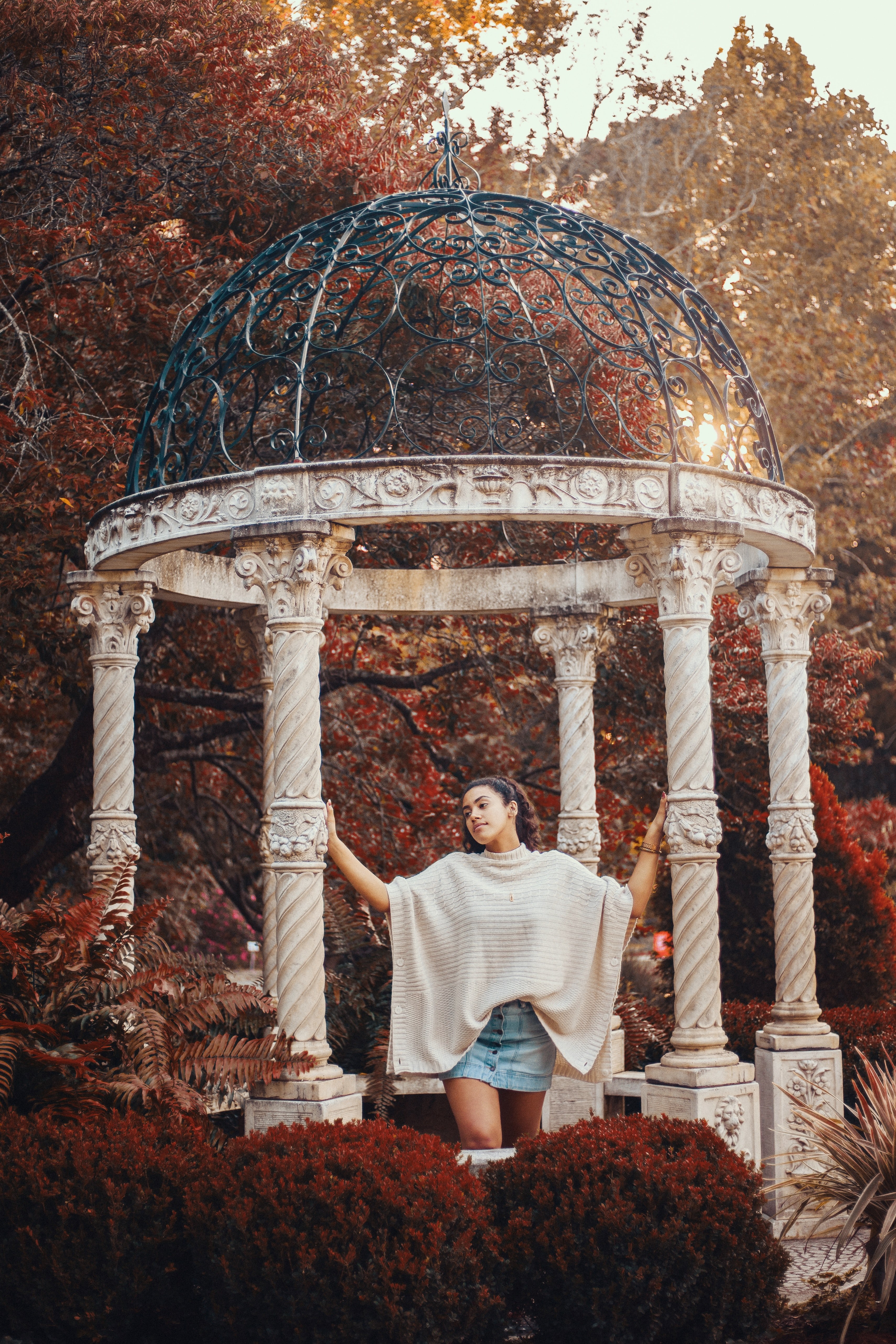 structure architecture pavillion and column hd, 4k, Phone HD Wallpaper