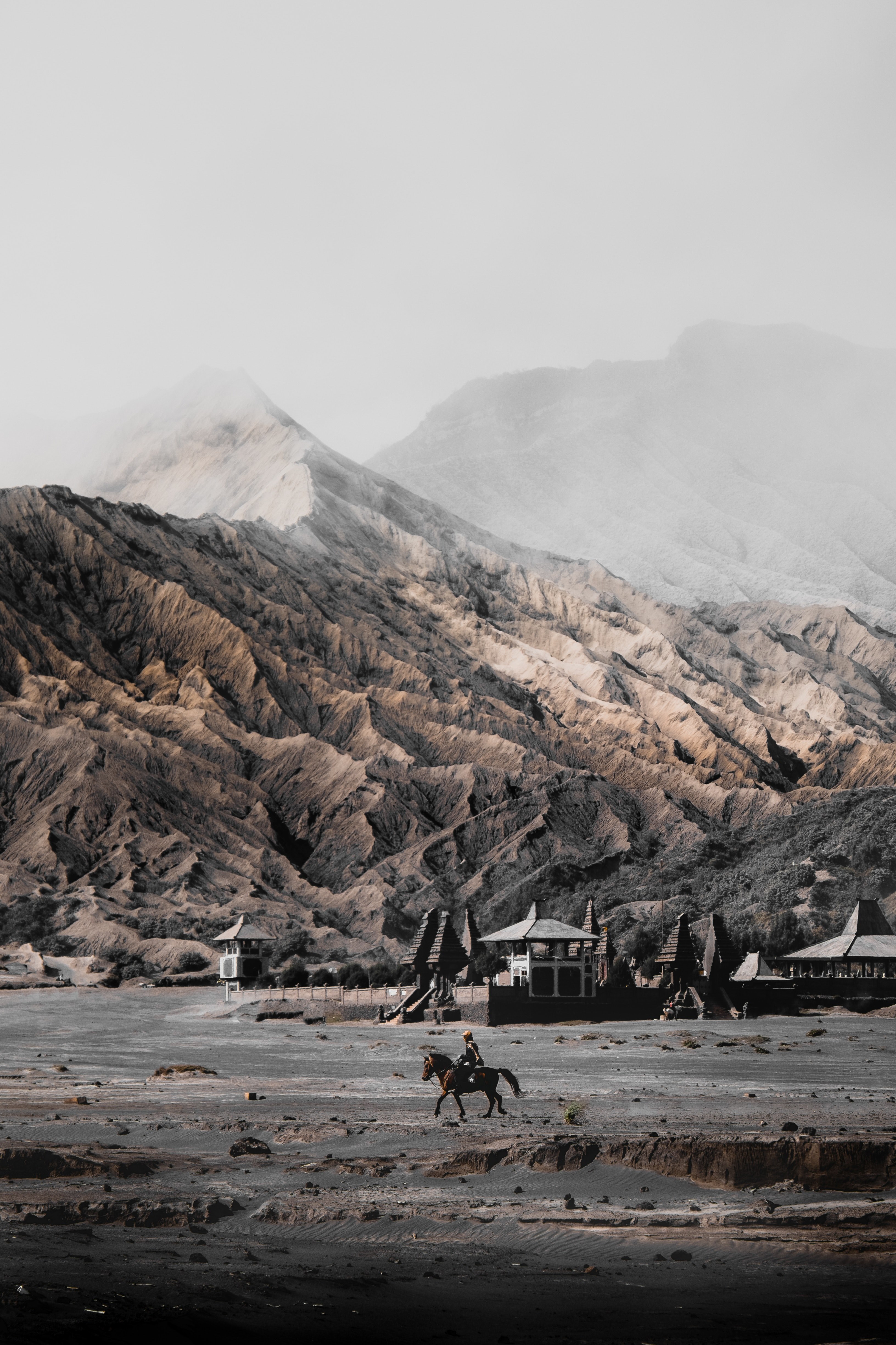 bromo temple 4k, Phone HD Wallpaper