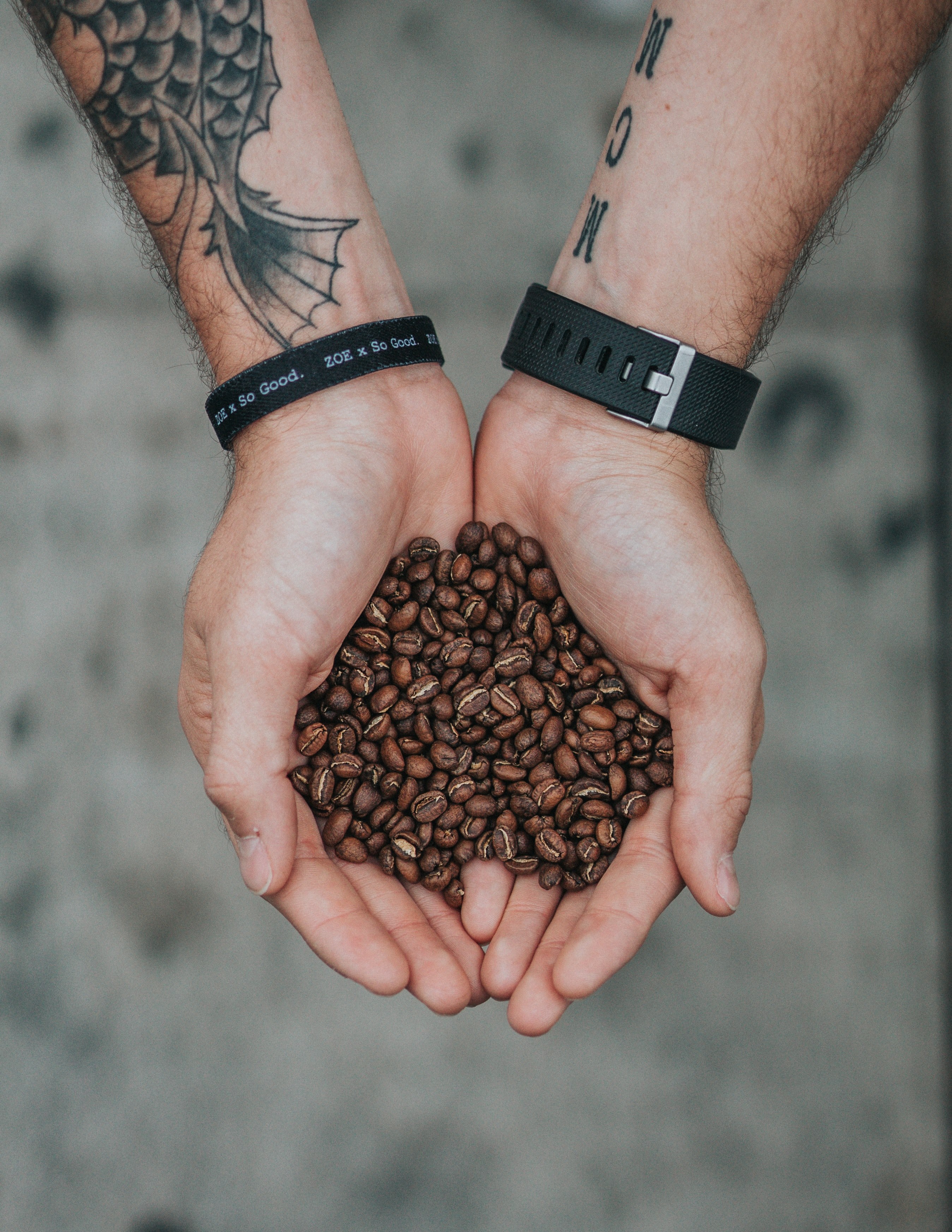 coffee bean bracelet and watch hd, 4k, Phone HD Wallpaper