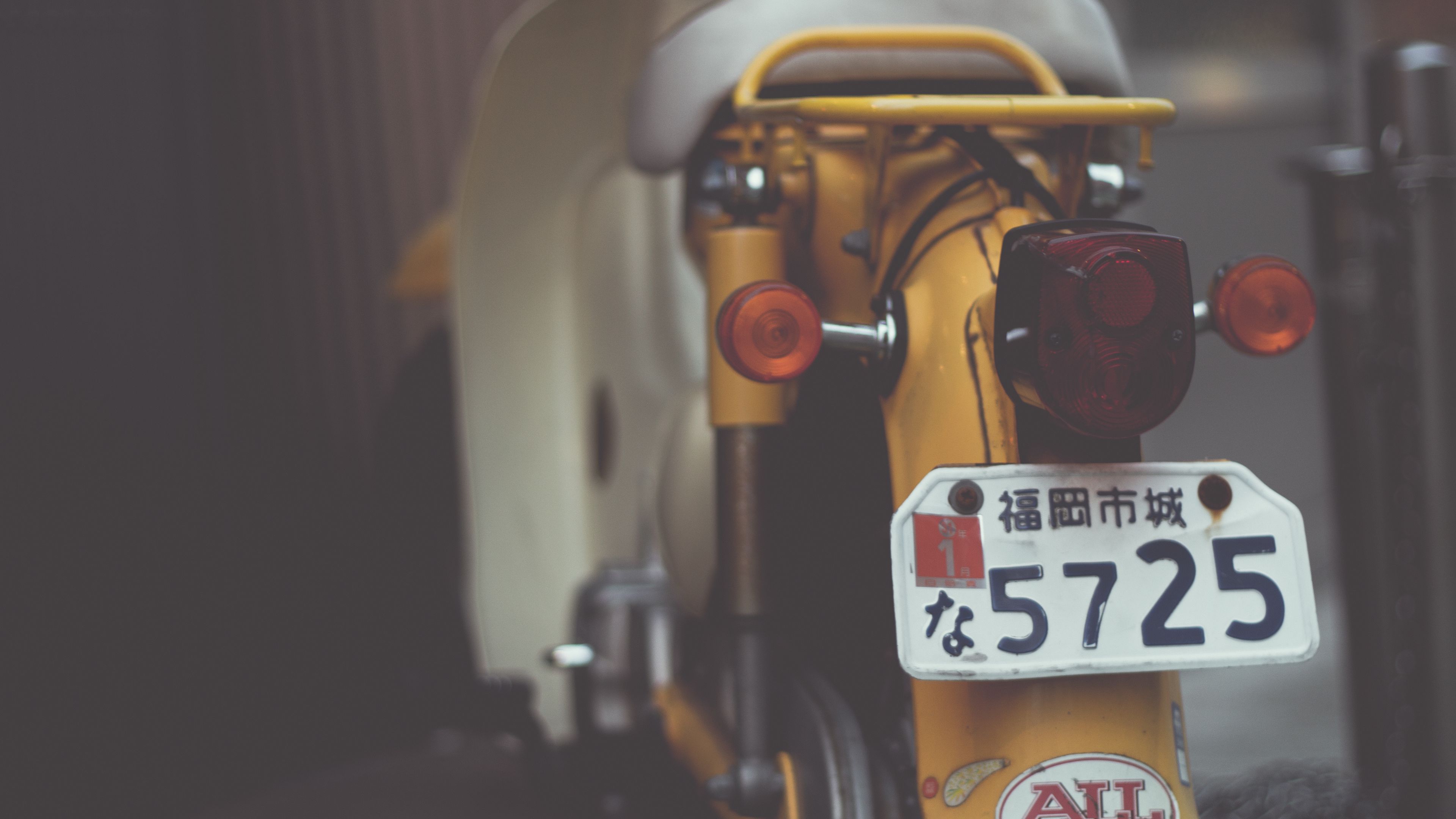 motorcycle, scooter, numbers, 4k, HD Wallpaper