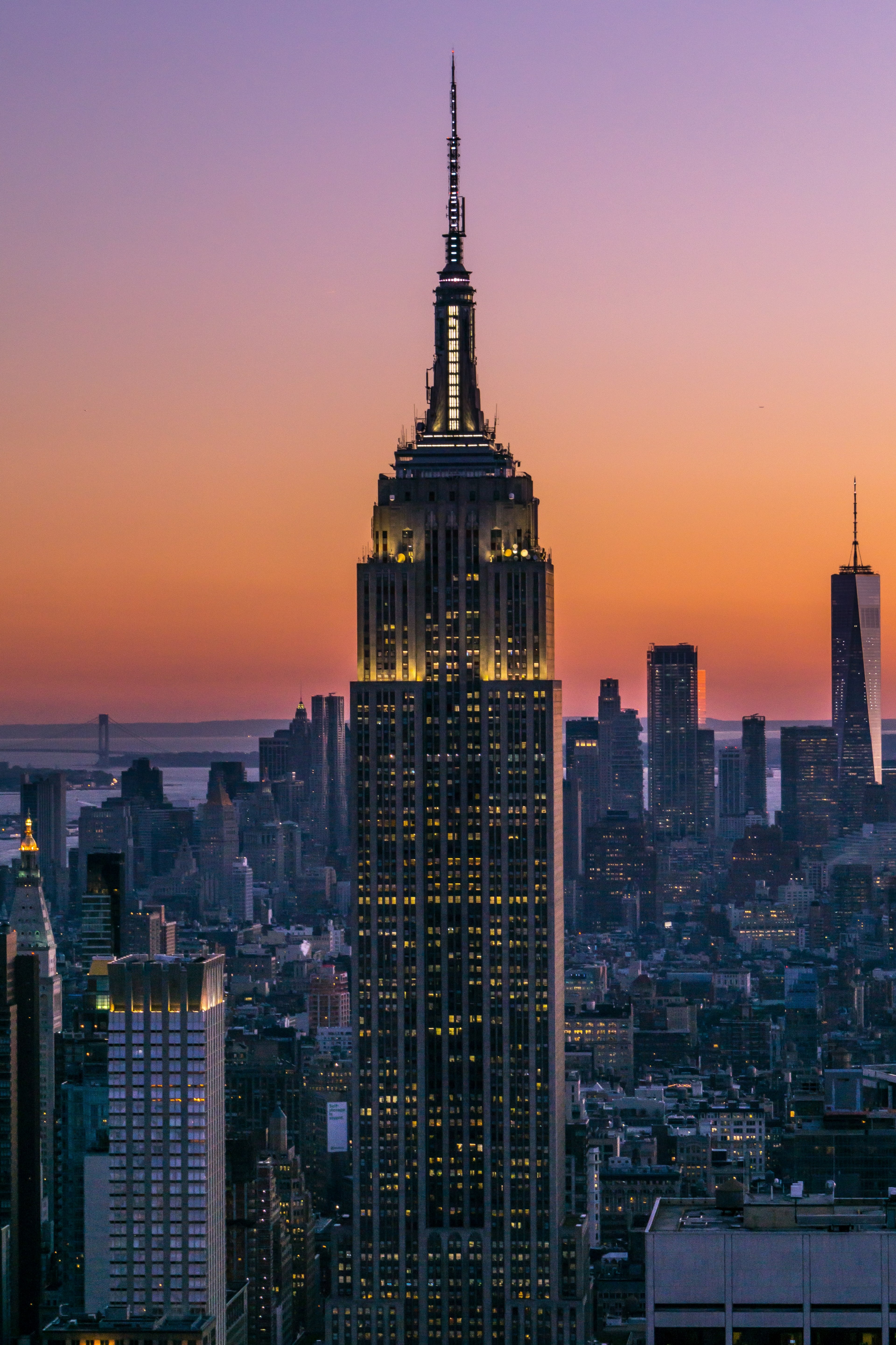 the empire state 4k, Phone HD Wallpaper
