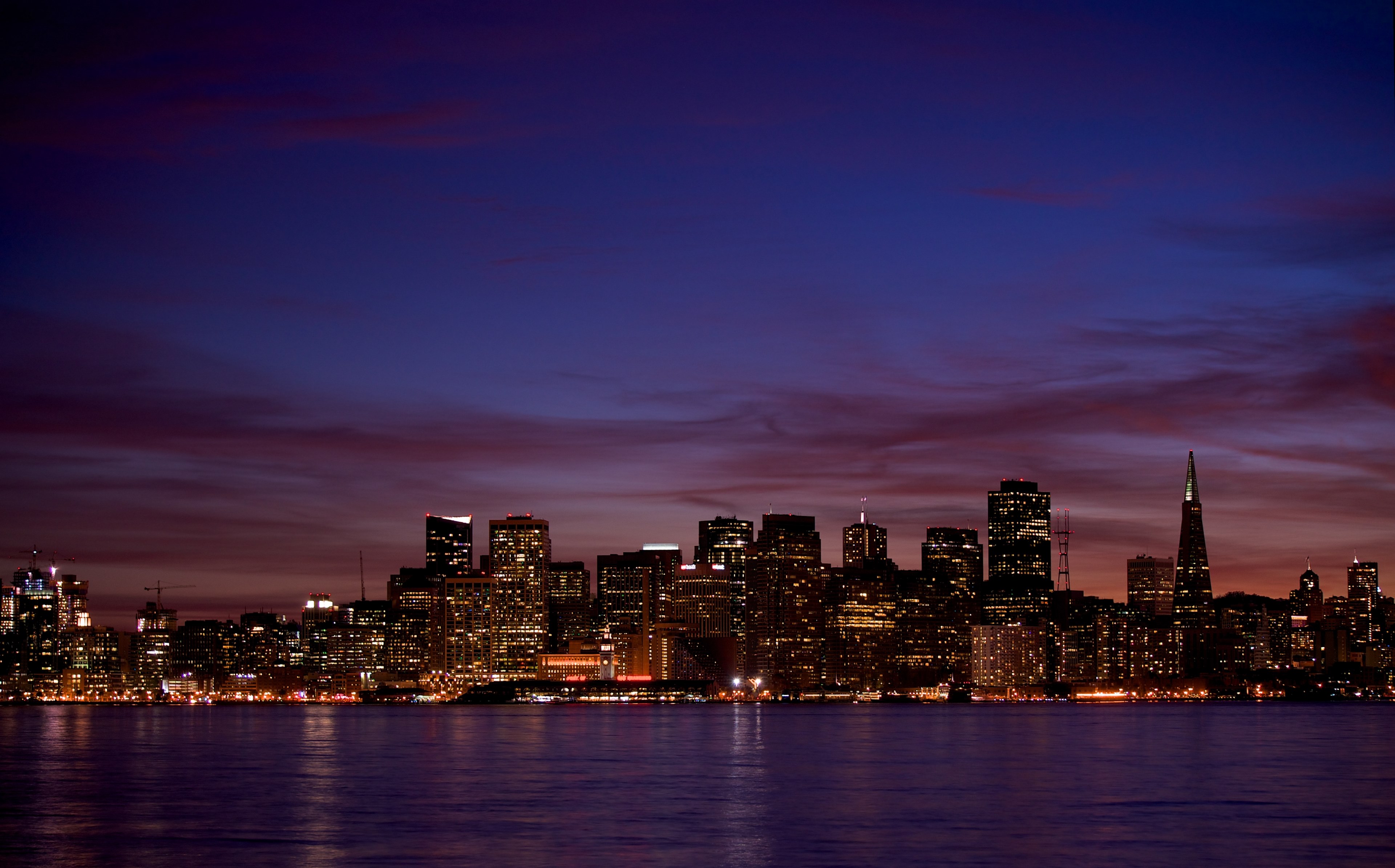light skyline skyscraper and cityscape 4k, HD Wallpaper