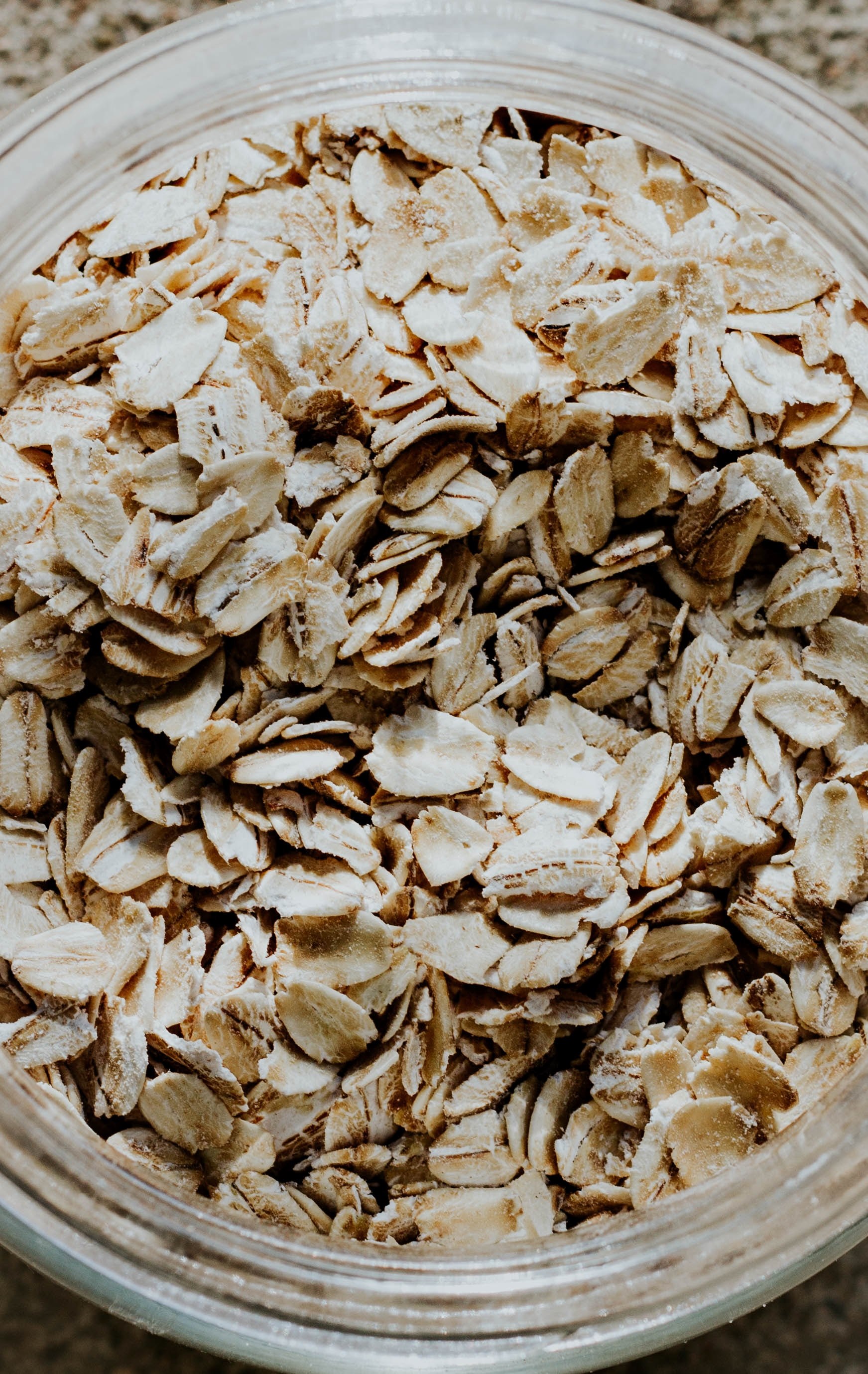 oatmeal jar closeup and grain hd, 4k, Phone HD Wallpaper