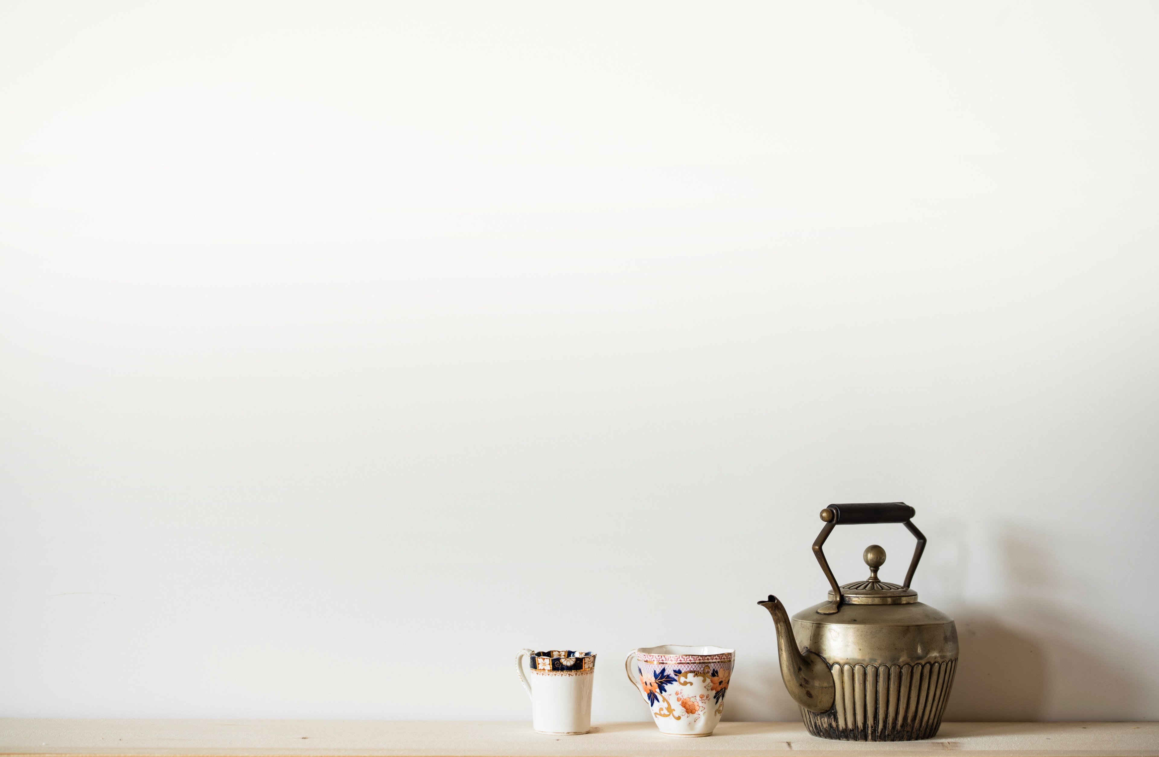 kettle tea kettle white and silver 4k, HD Wallpaper
