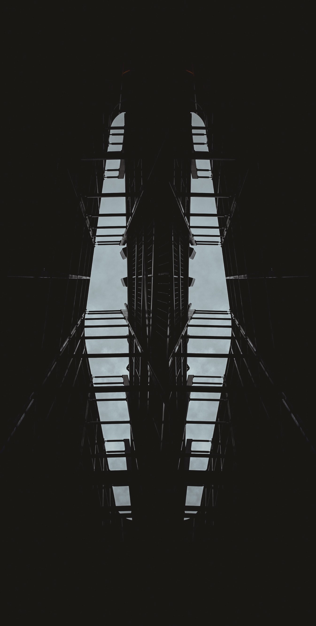 building architecture structure and dark hd, 4k, Phone HD Wallpaper