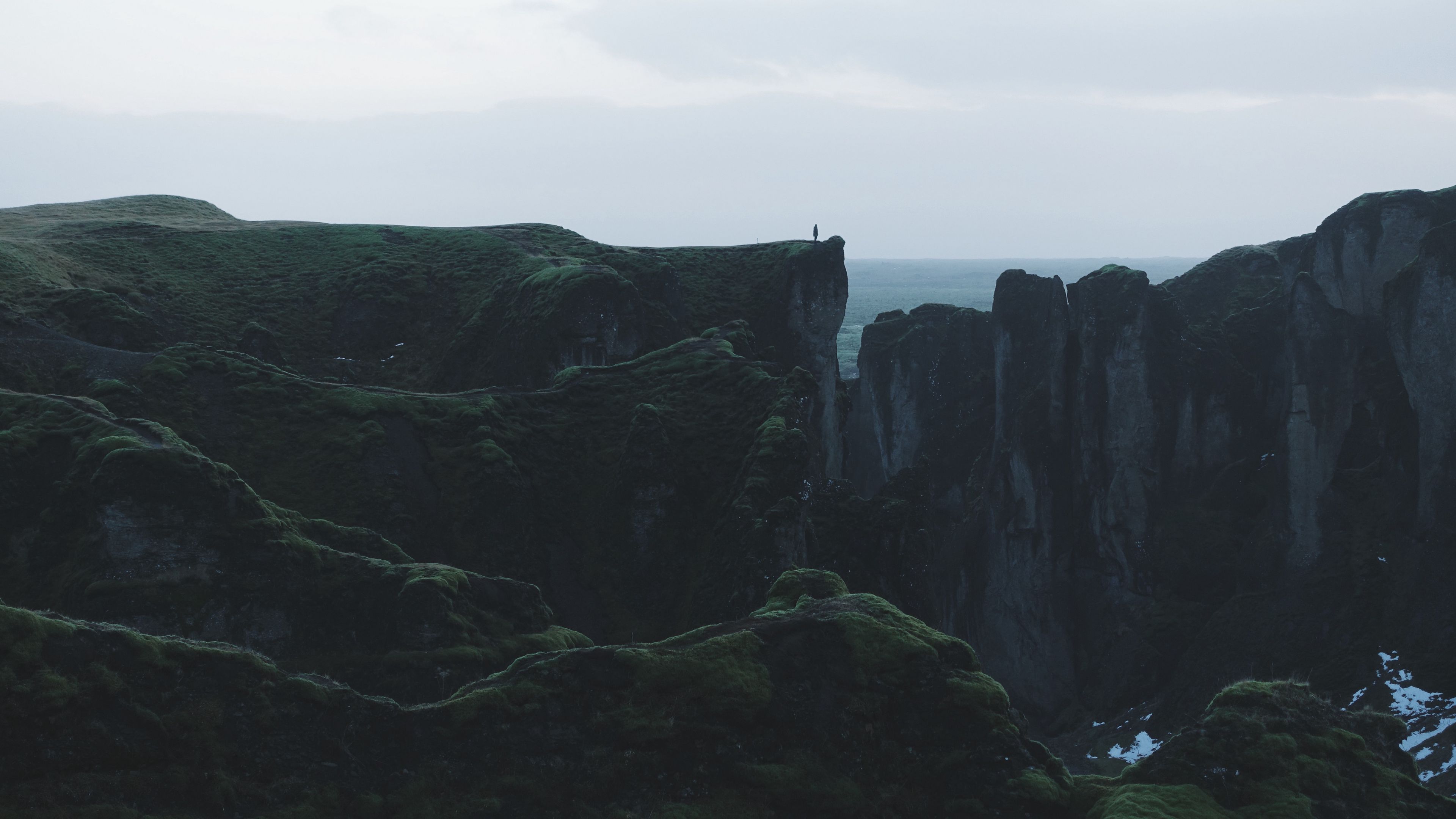 mountain, cliff, hill, 4k, HD Wallpaper