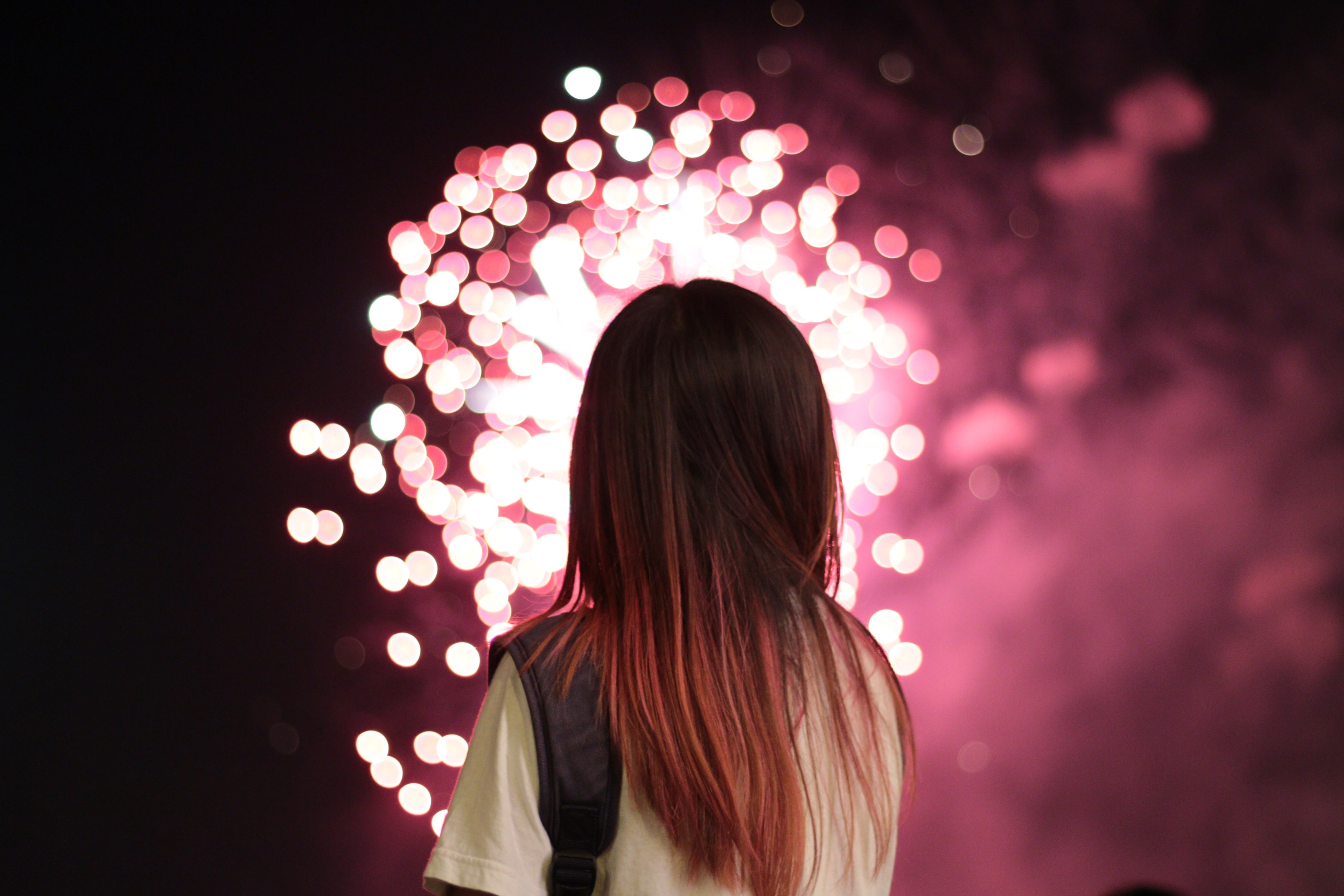 with firework 4k, HD Wallpaper