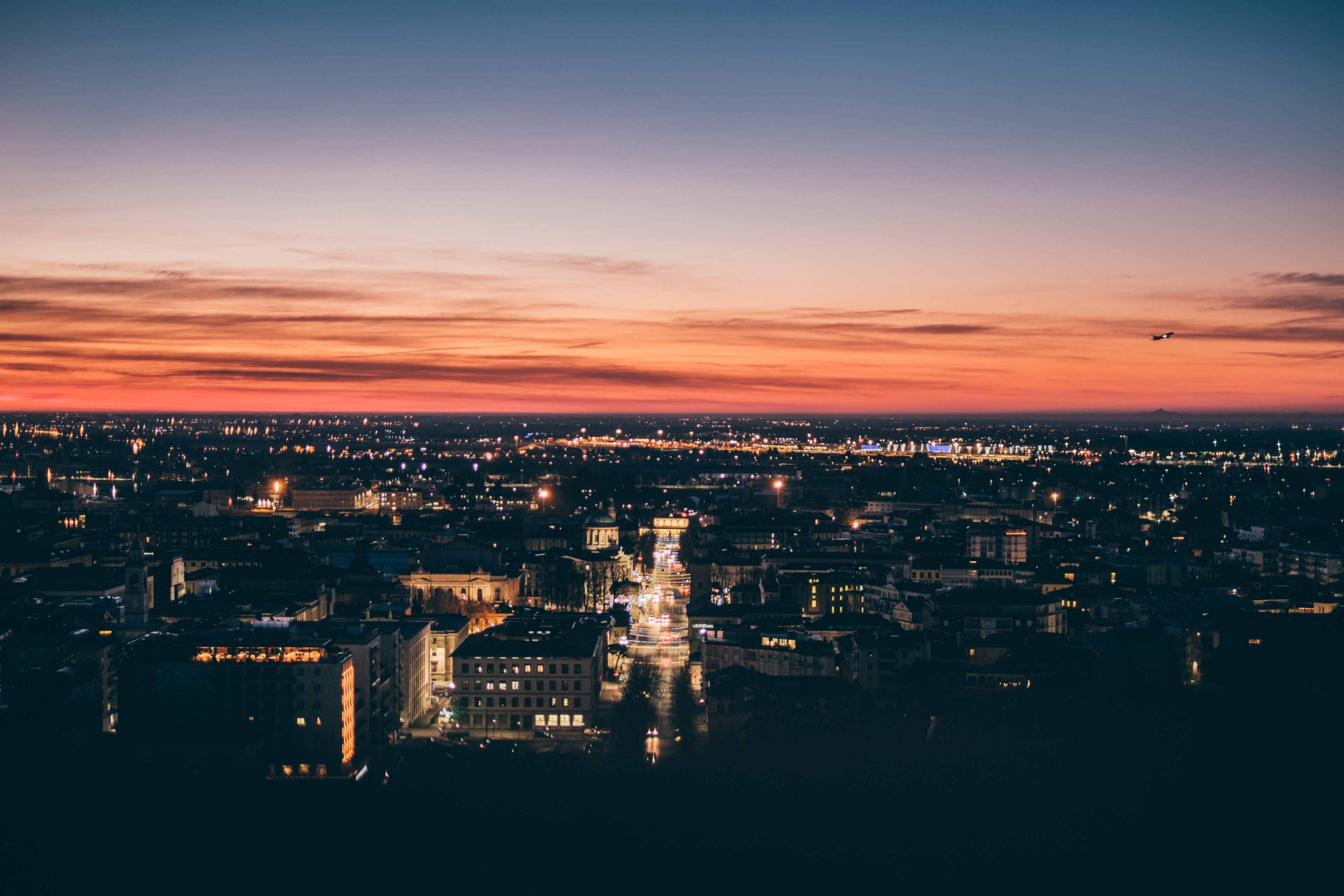 sunrise over milan 4k, HD Wallpaper