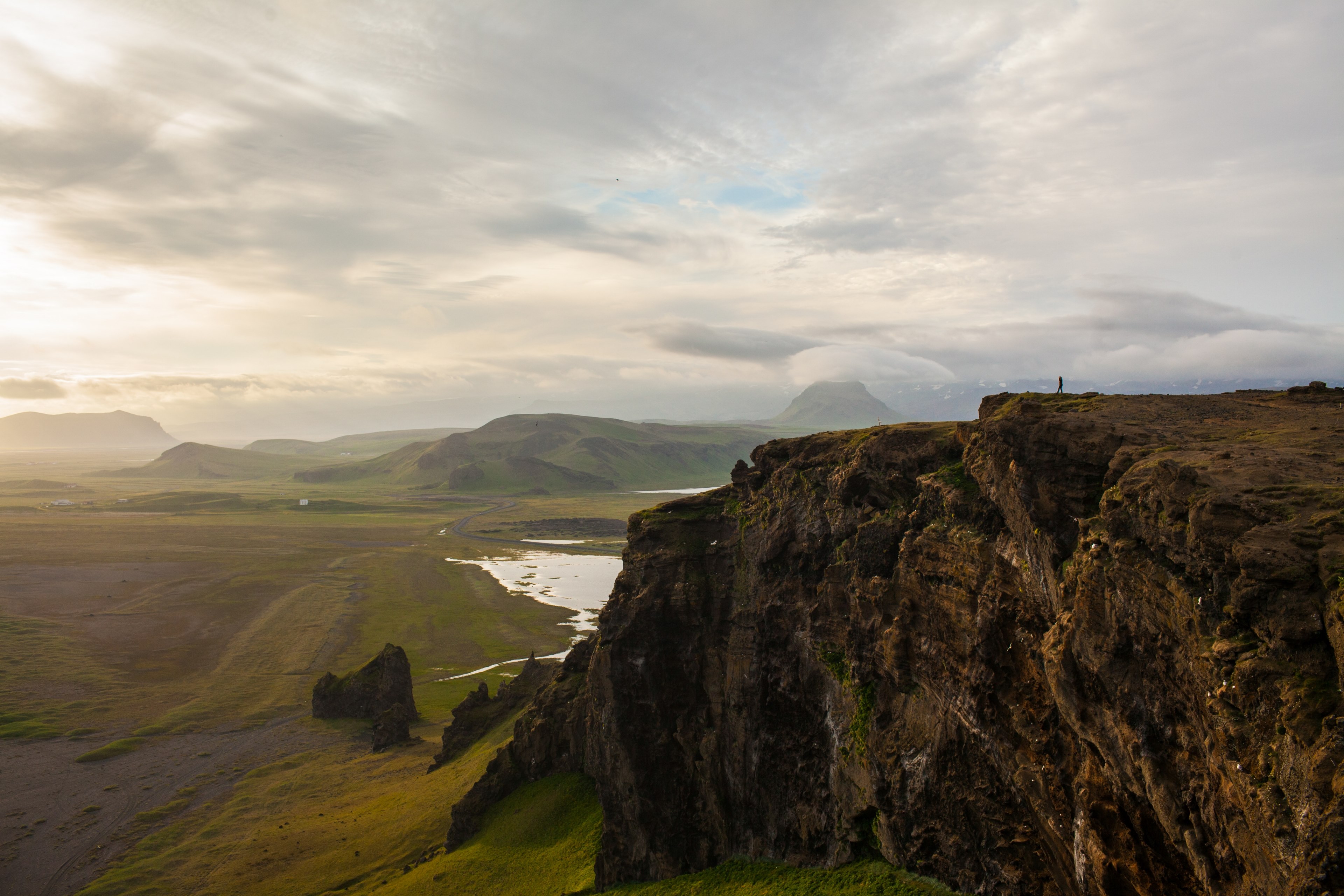 cloud mountain cliff and rock 4k, HD Wallpaper