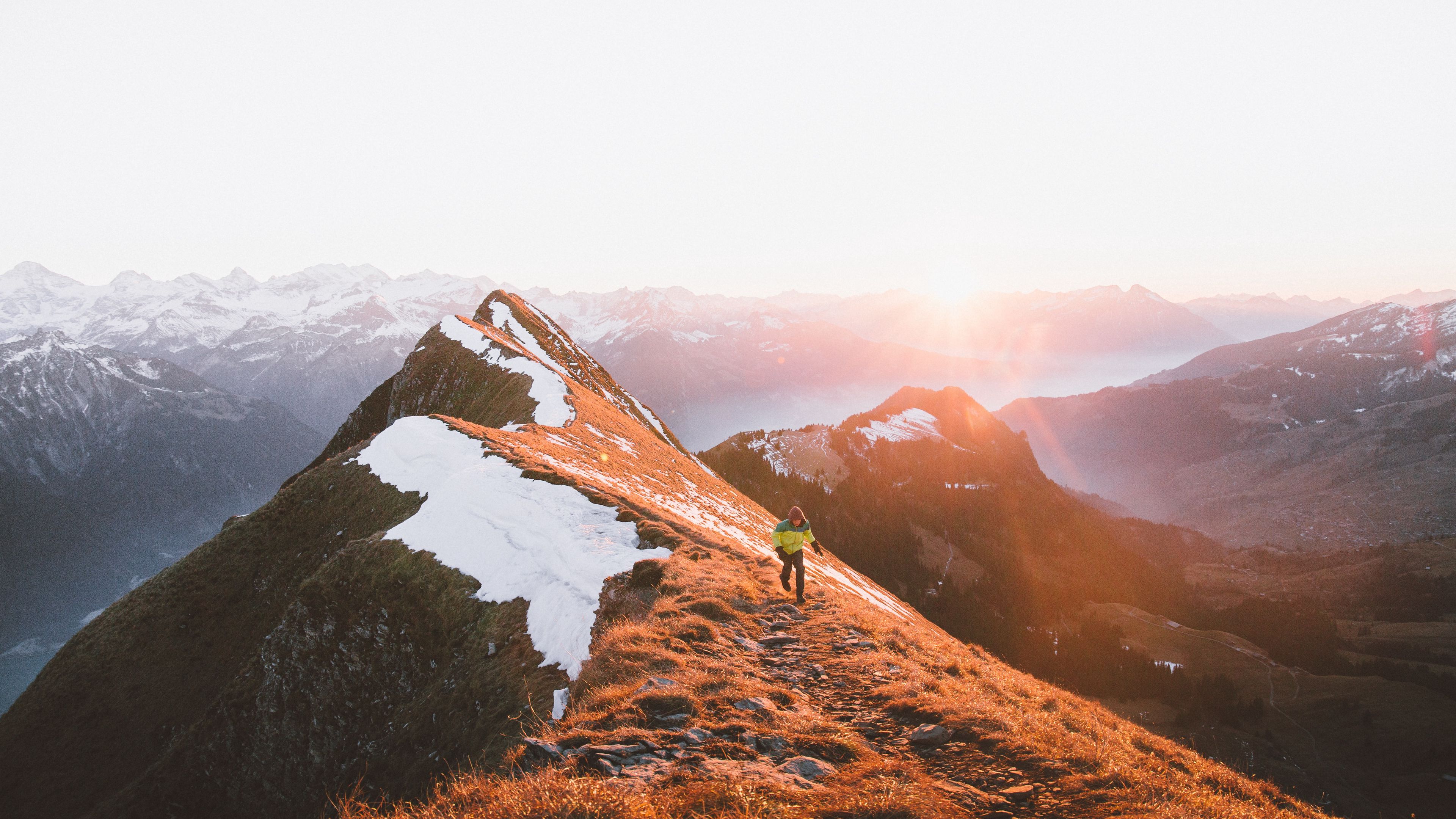 mountain, tourist, pinnacle, 4k, HD Wallpaper