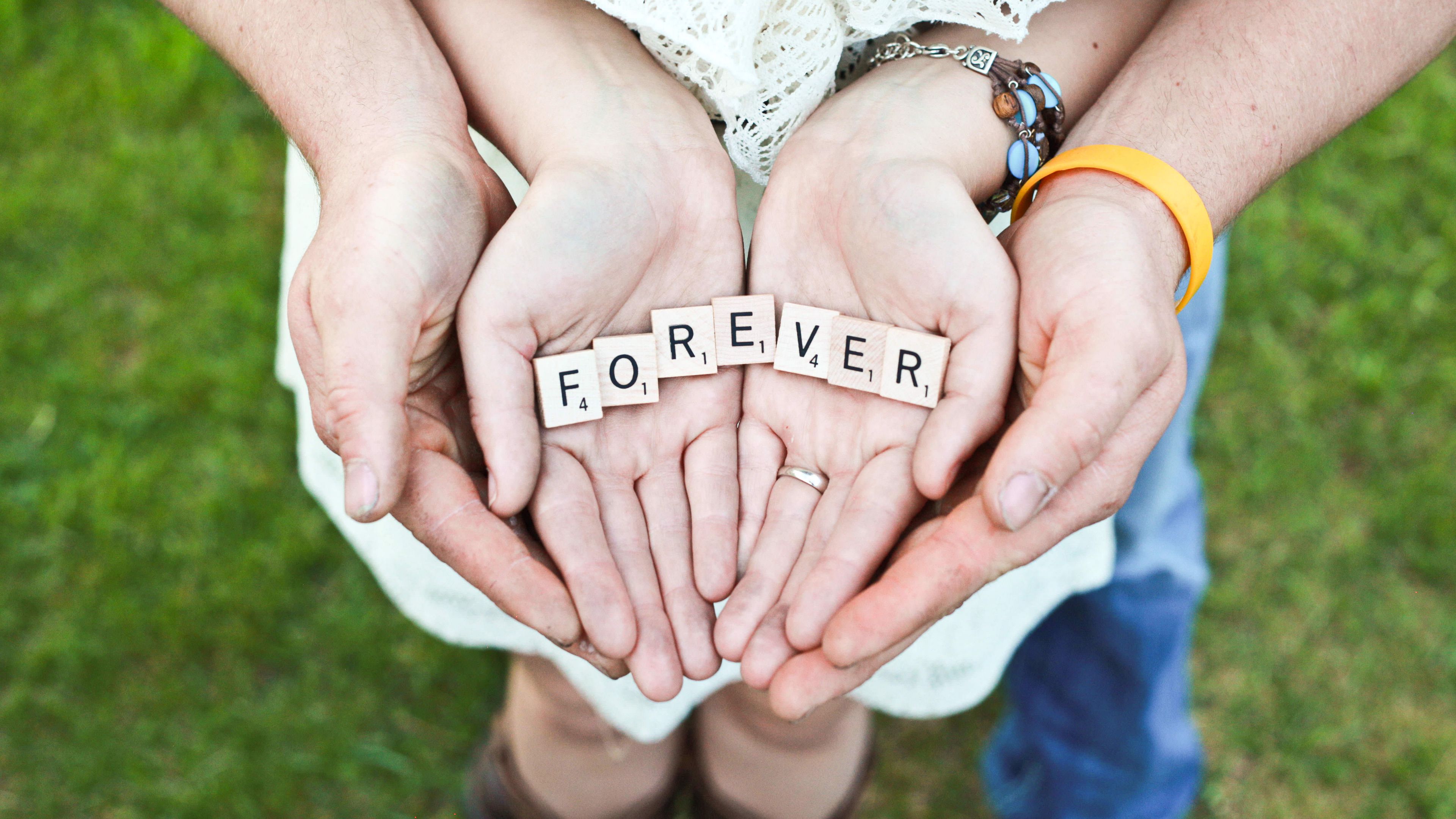 forever, hands, love, romance, 4k, HD Wallpaper