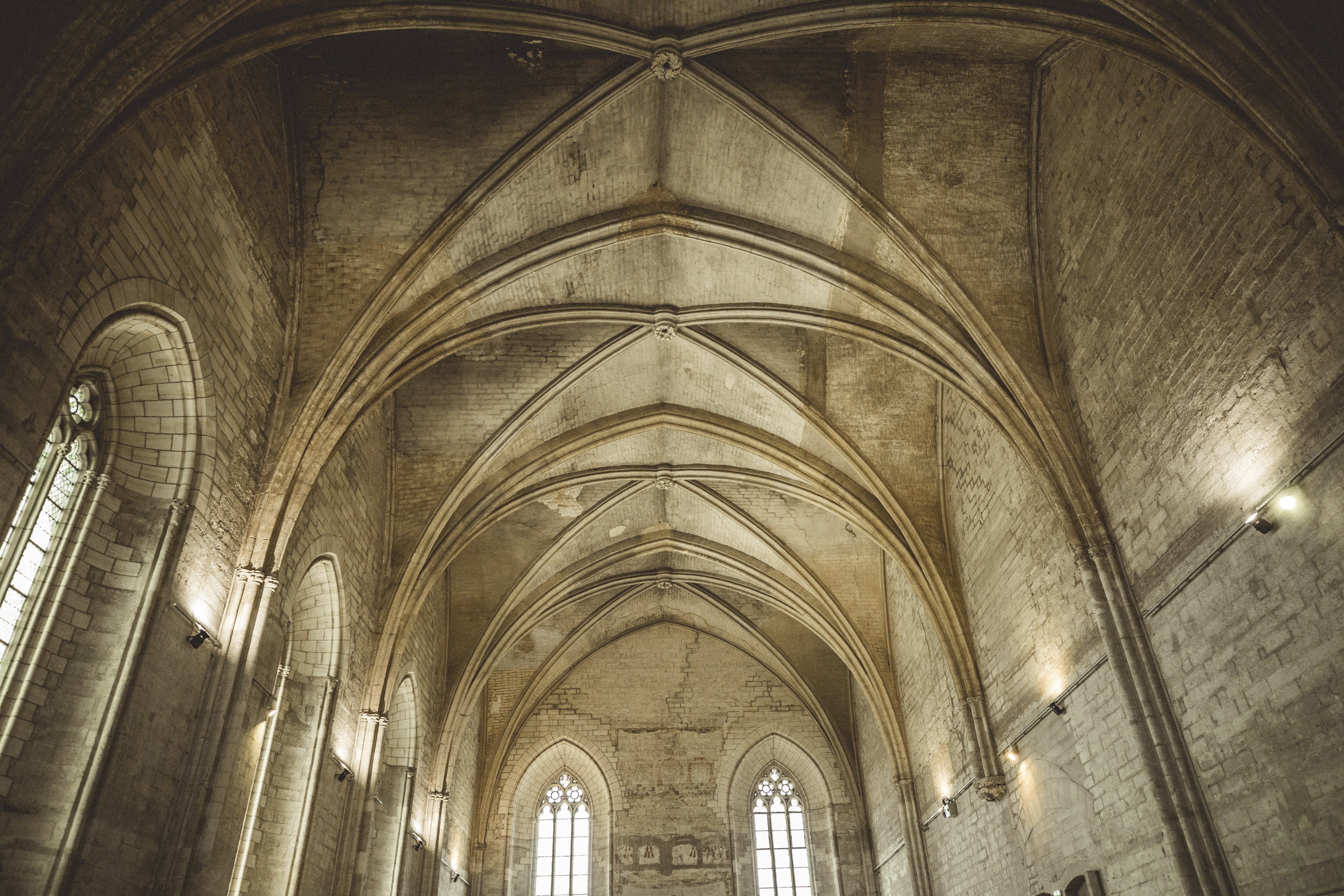 building architecture ceiling and arch 4k, HD Wallpaper