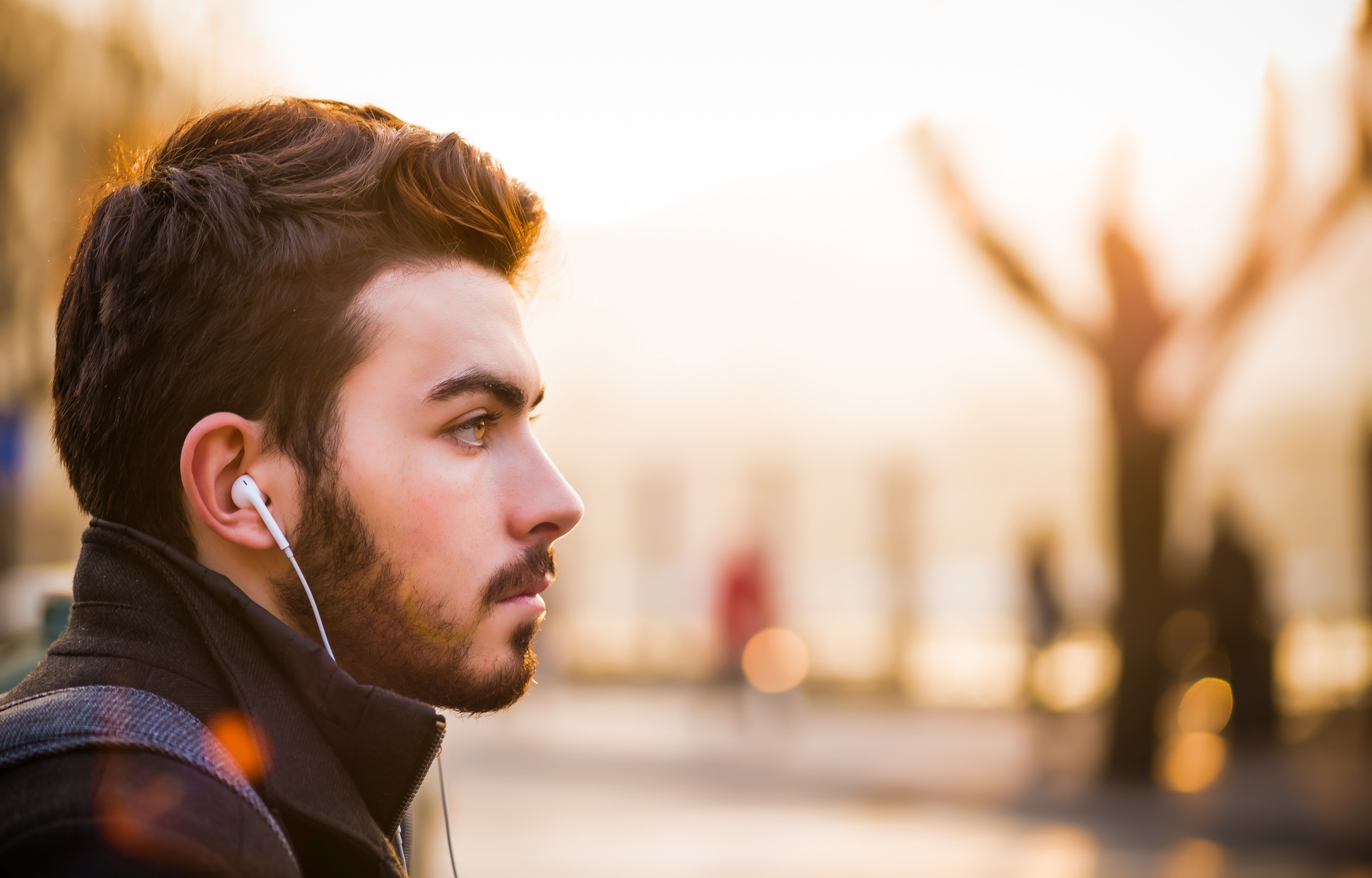 man male guy and beard 4k, HD Wallpaper