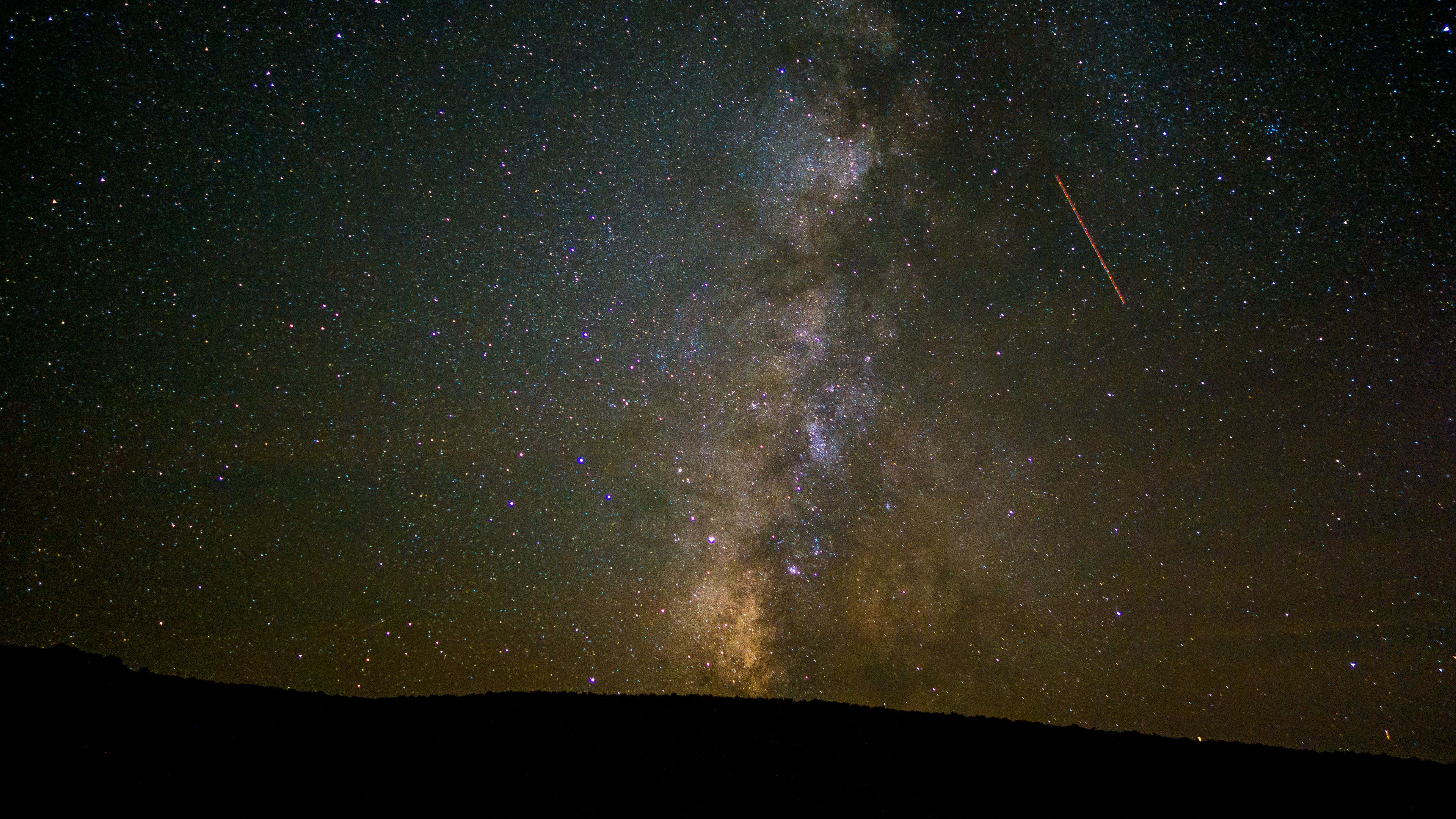 starry sky, space, stars, 4k, HD Wallpaper