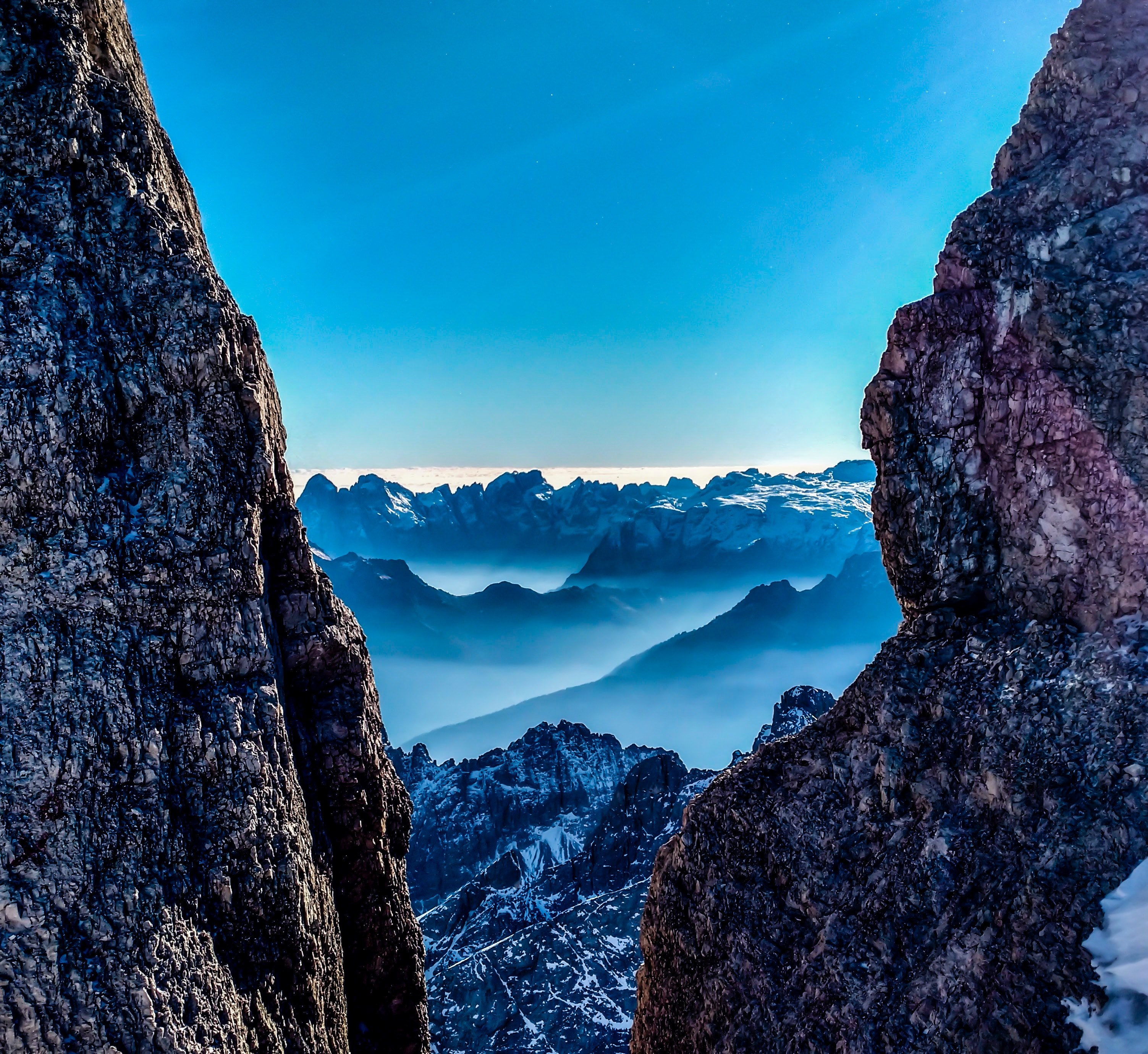 mountain canyon cliff and ravine 4k, HD Wallpaper