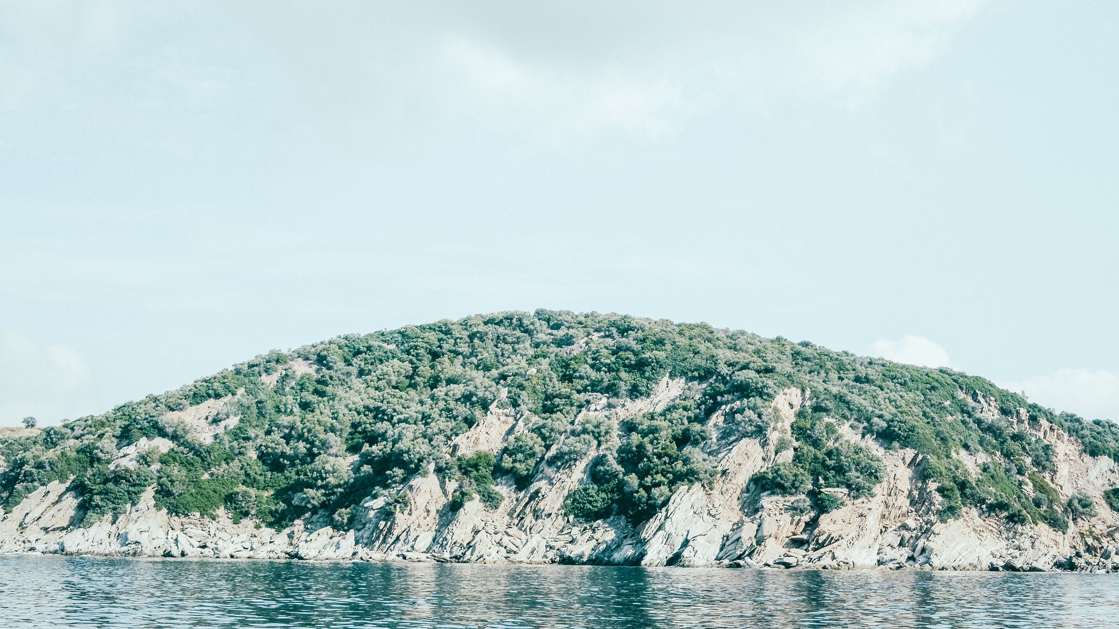 island, beach, sea, 4k, HD Wallpaper