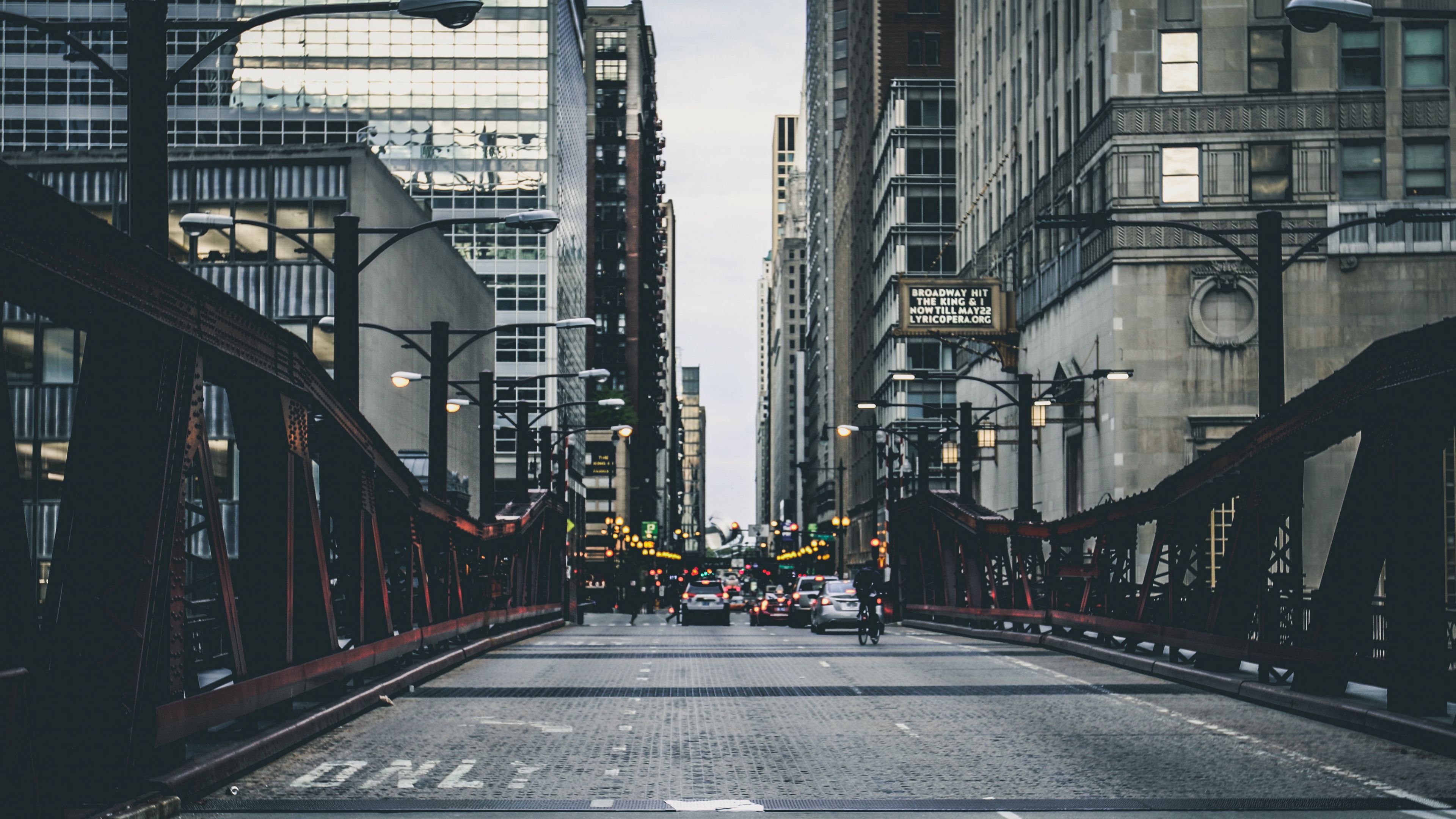 buildings, bridges, roads, cars, 4k, HD Wallpaper