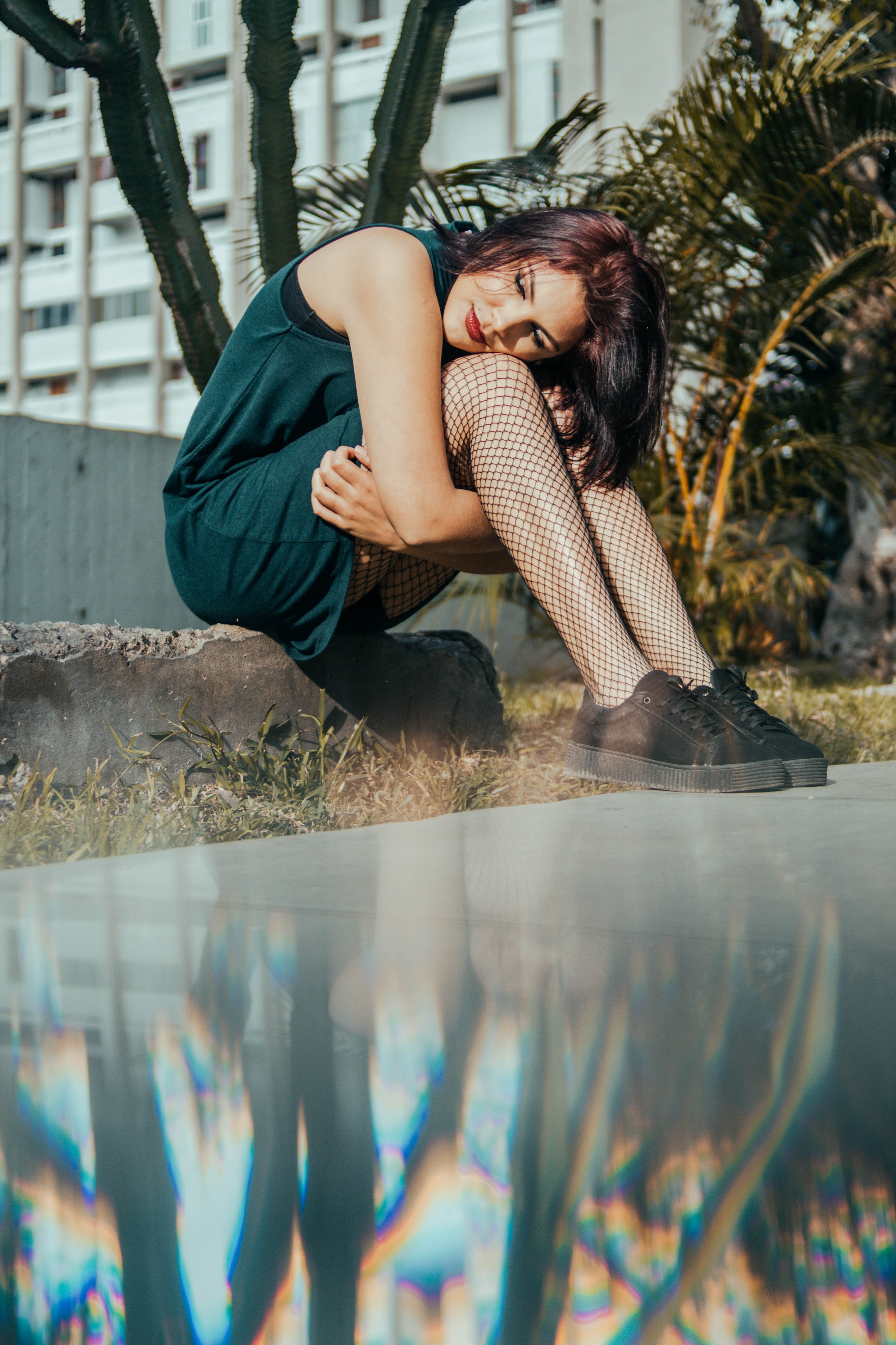 woman female fishnets and fashion hd, 4k, Phone HD Wallpaper