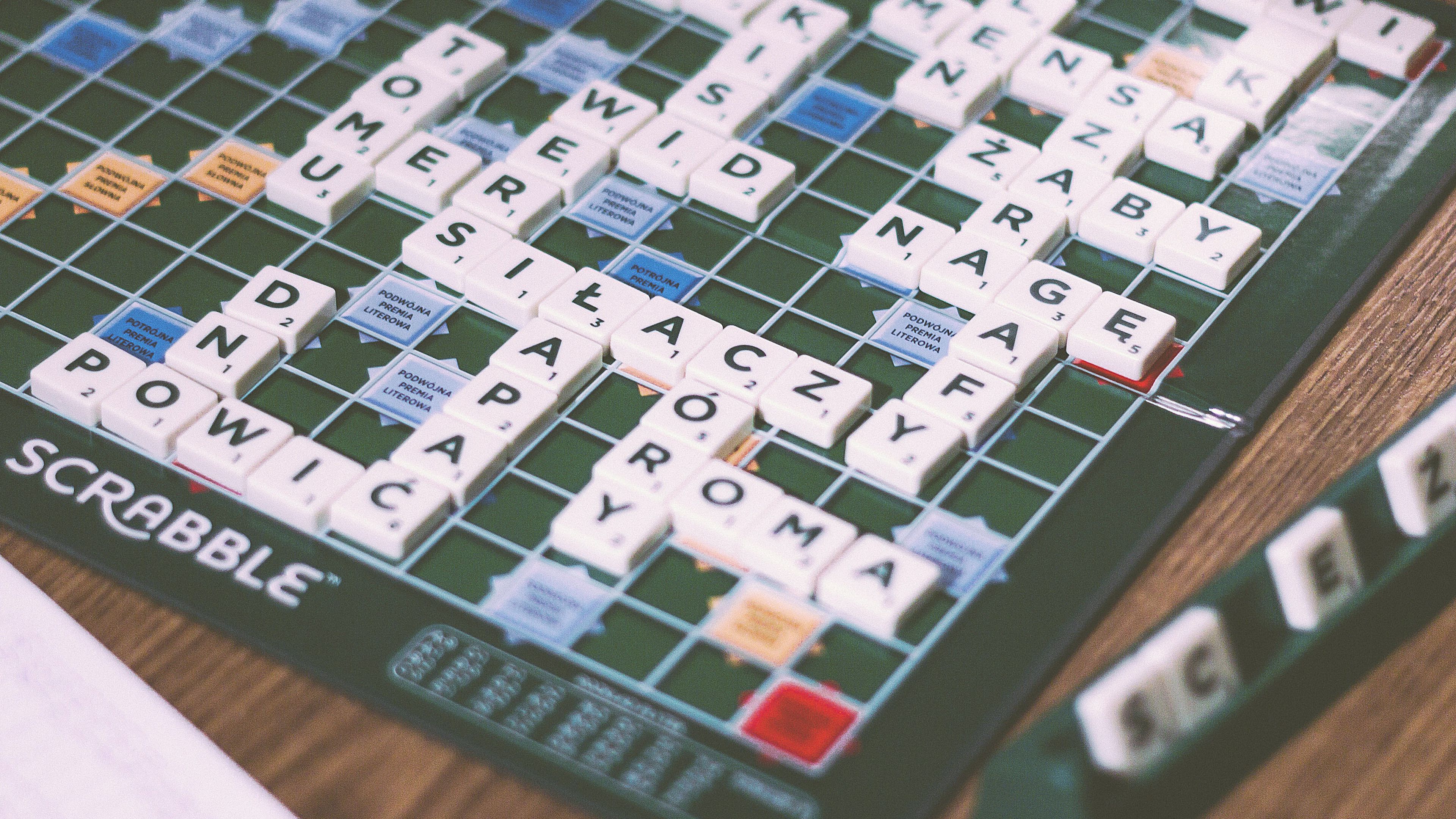 scrabble, board game, erudition, 4k, HD Wallpaper