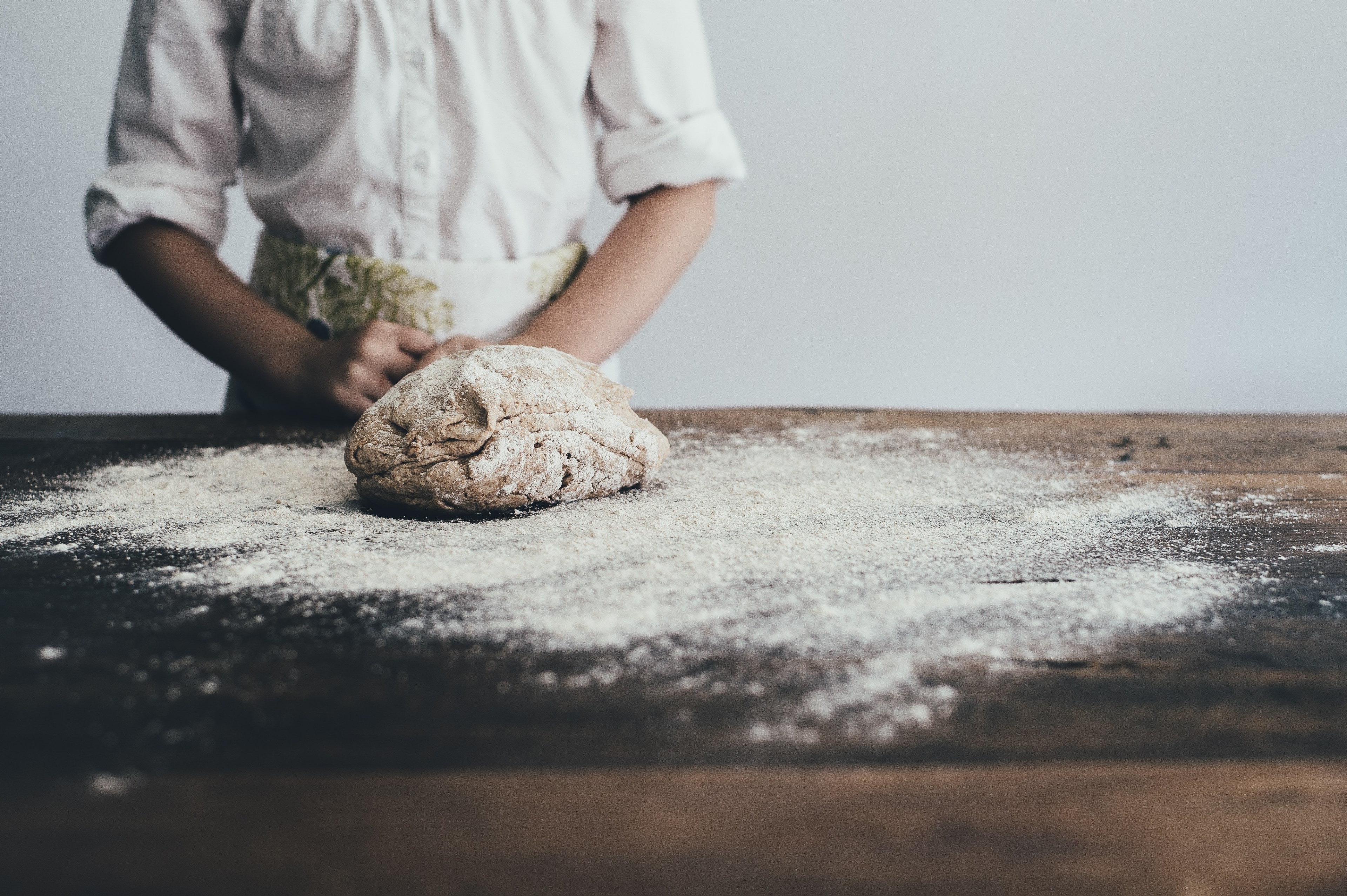 knead bake dough and bread 4k, HD Wallpaper