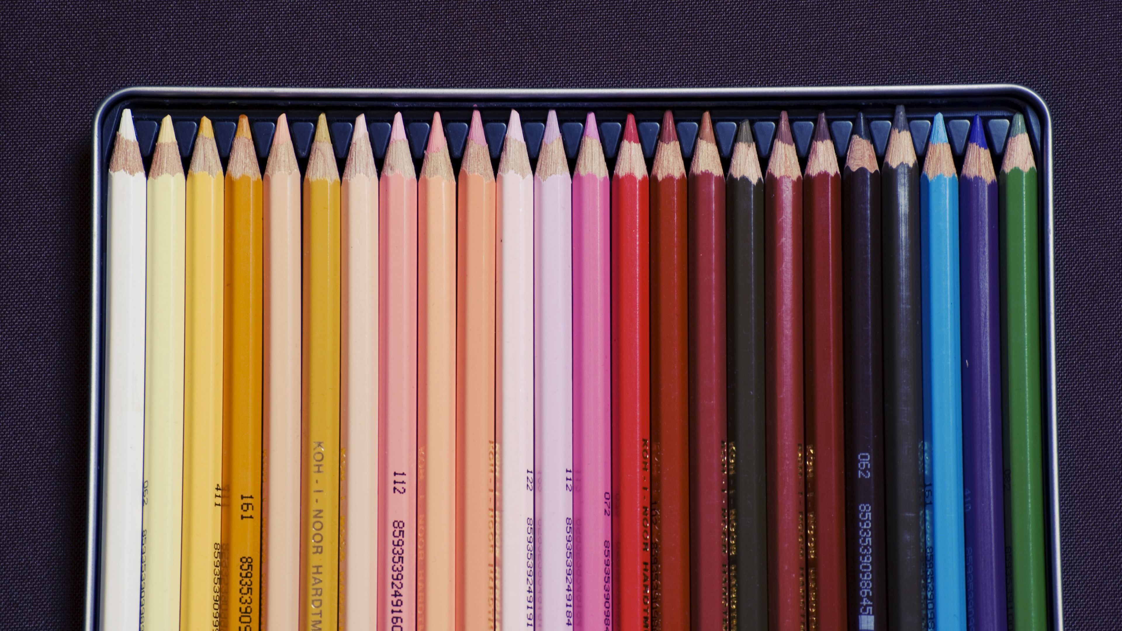 colored pencils, kit, drawing, 4k, HD Wallpaper