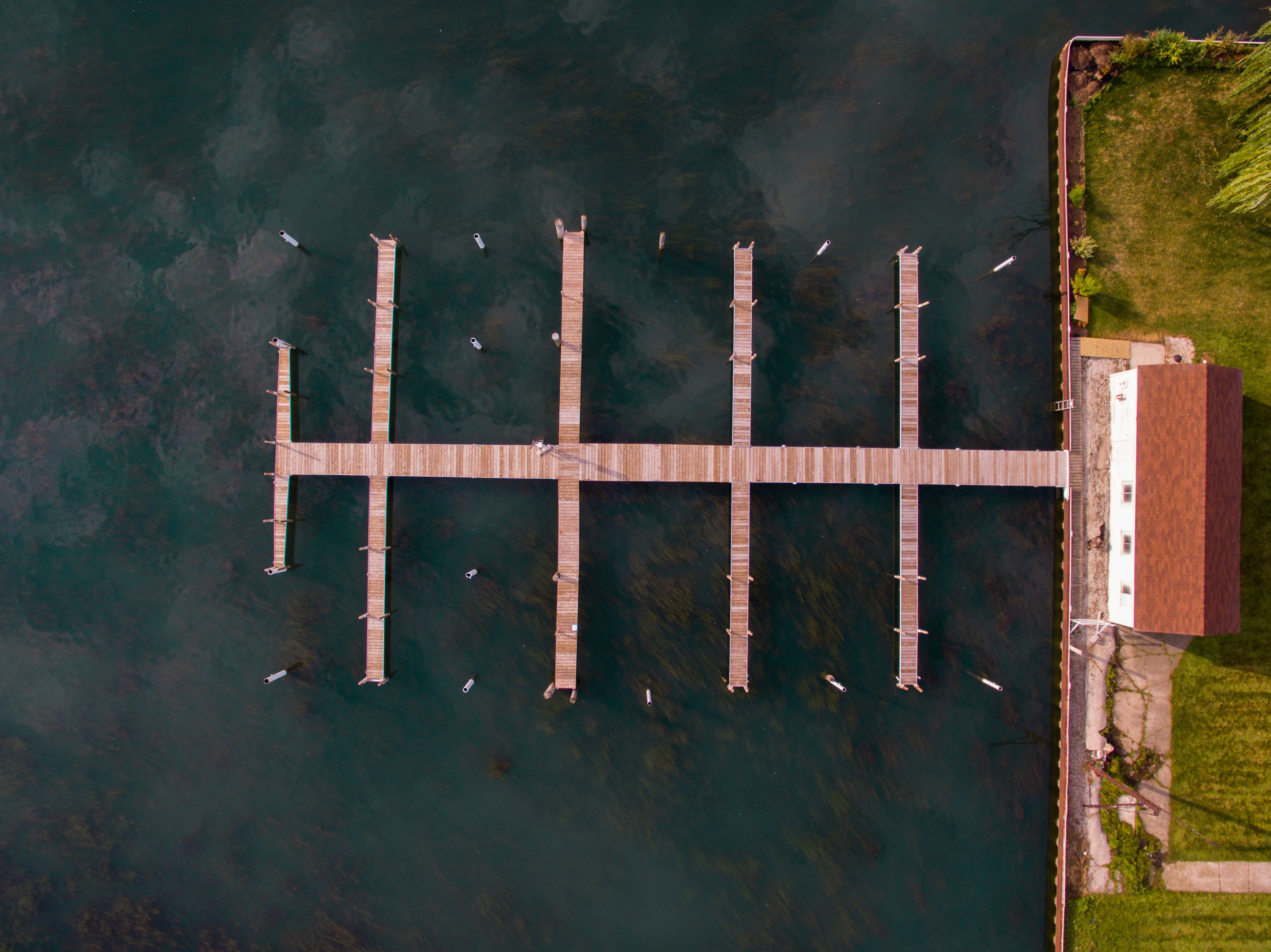 dock boat dock pier and lake 4k, HD Wallpaper