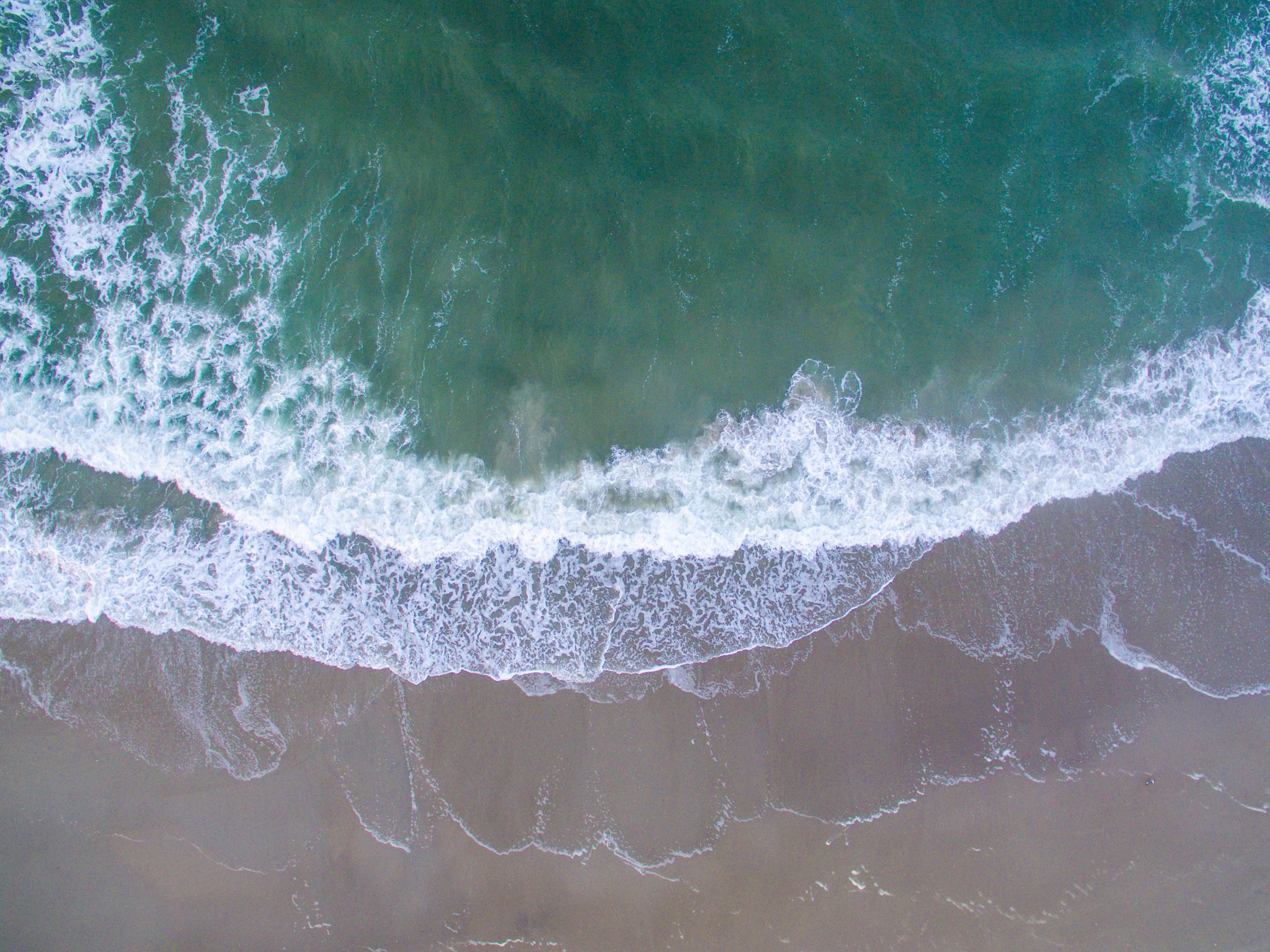 sand beach water and atlantic 4k, HD Wallpaper
