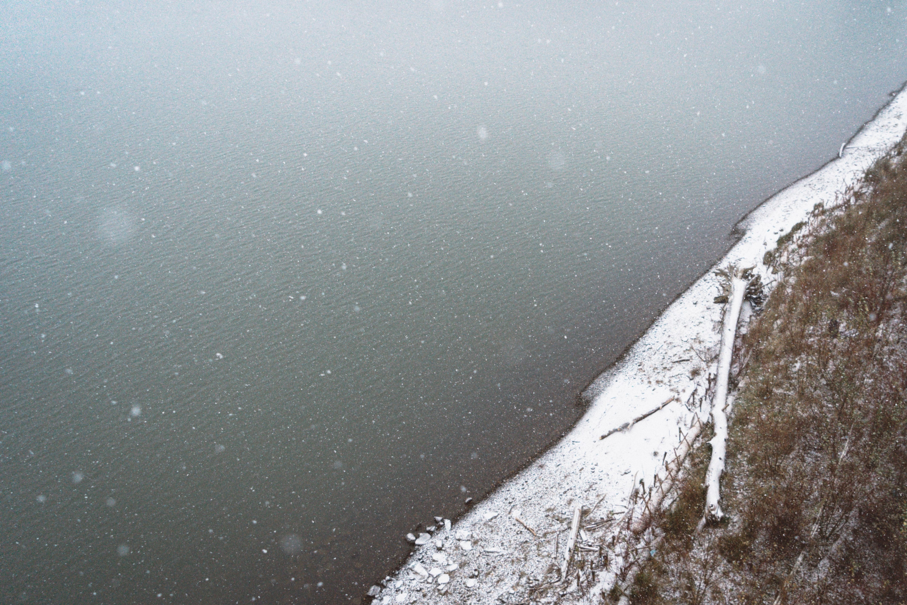 snowy day in portland 4k, HD Wallpaper