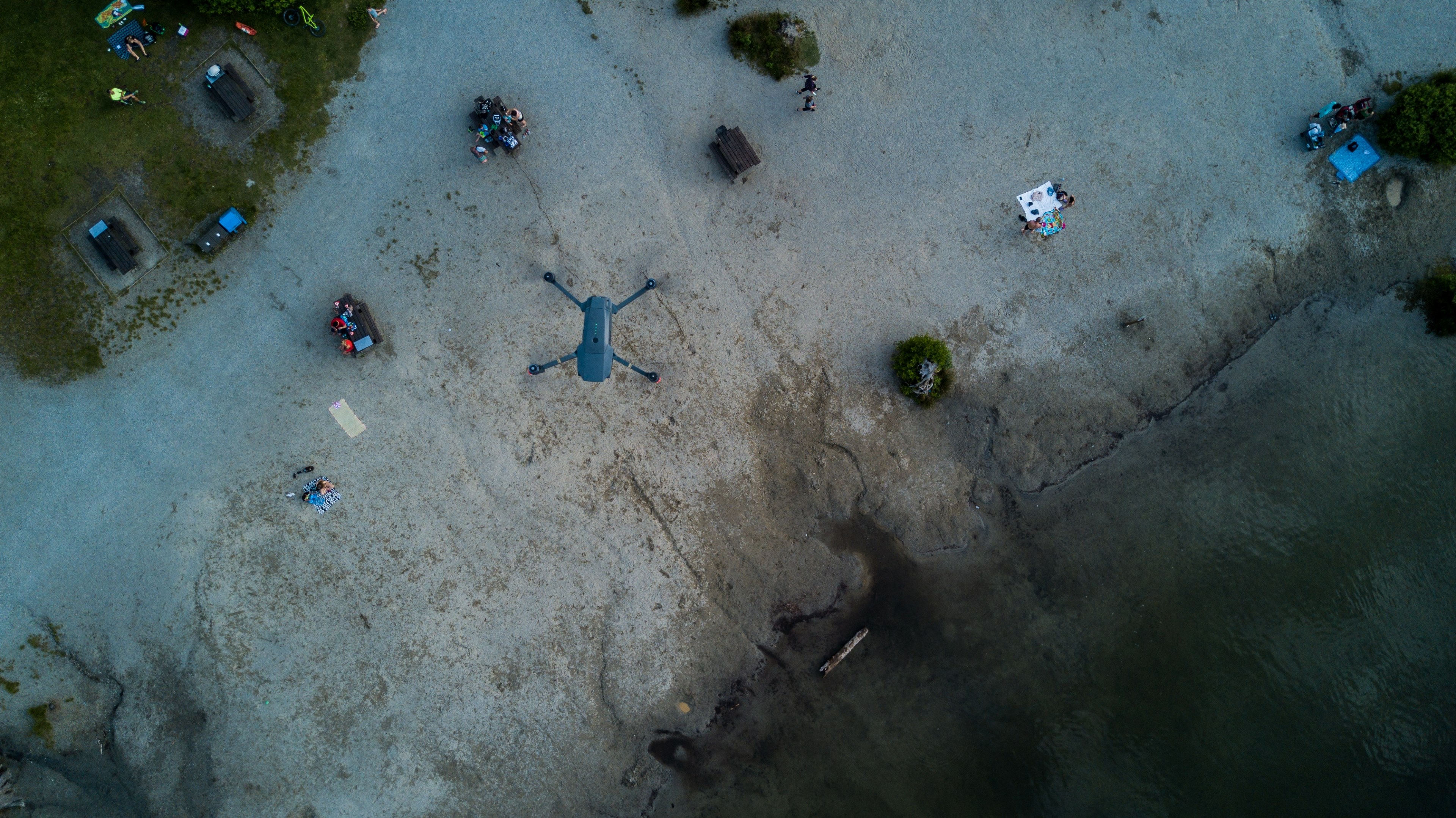 drone above looking down and drop 4k, HD Wallpaper