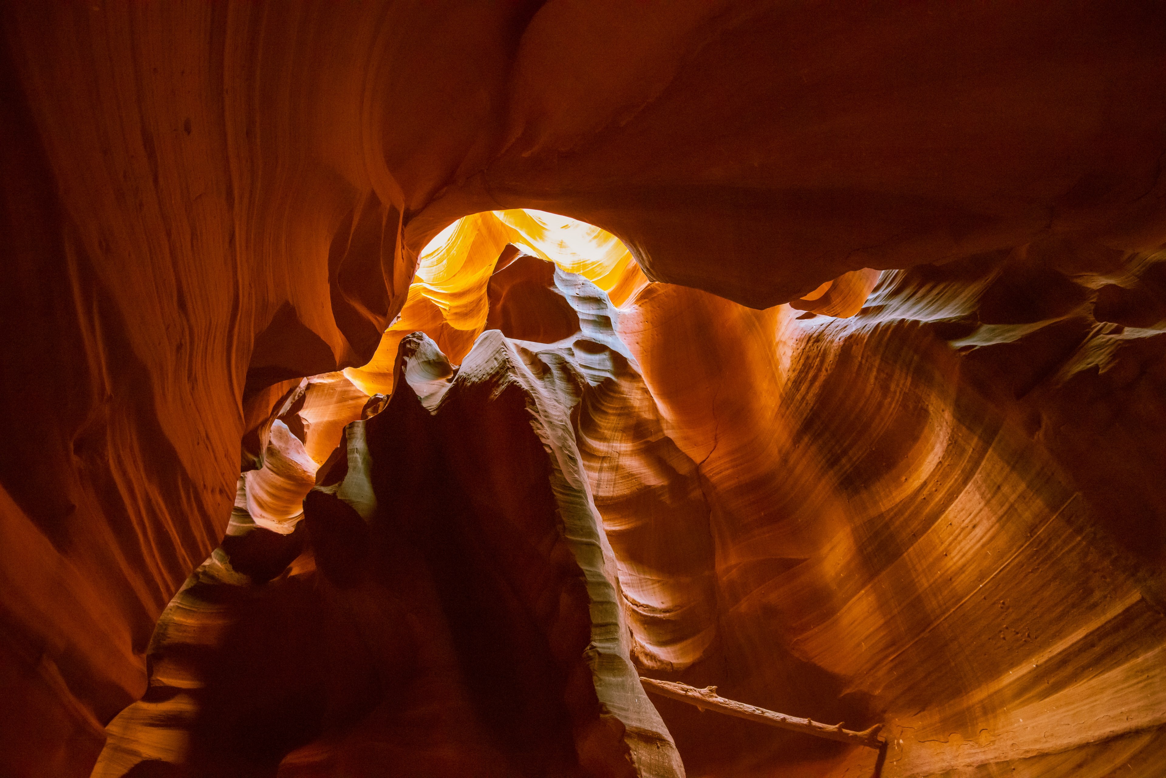 rock canyon orange and cave 4k, HD Wallpaper