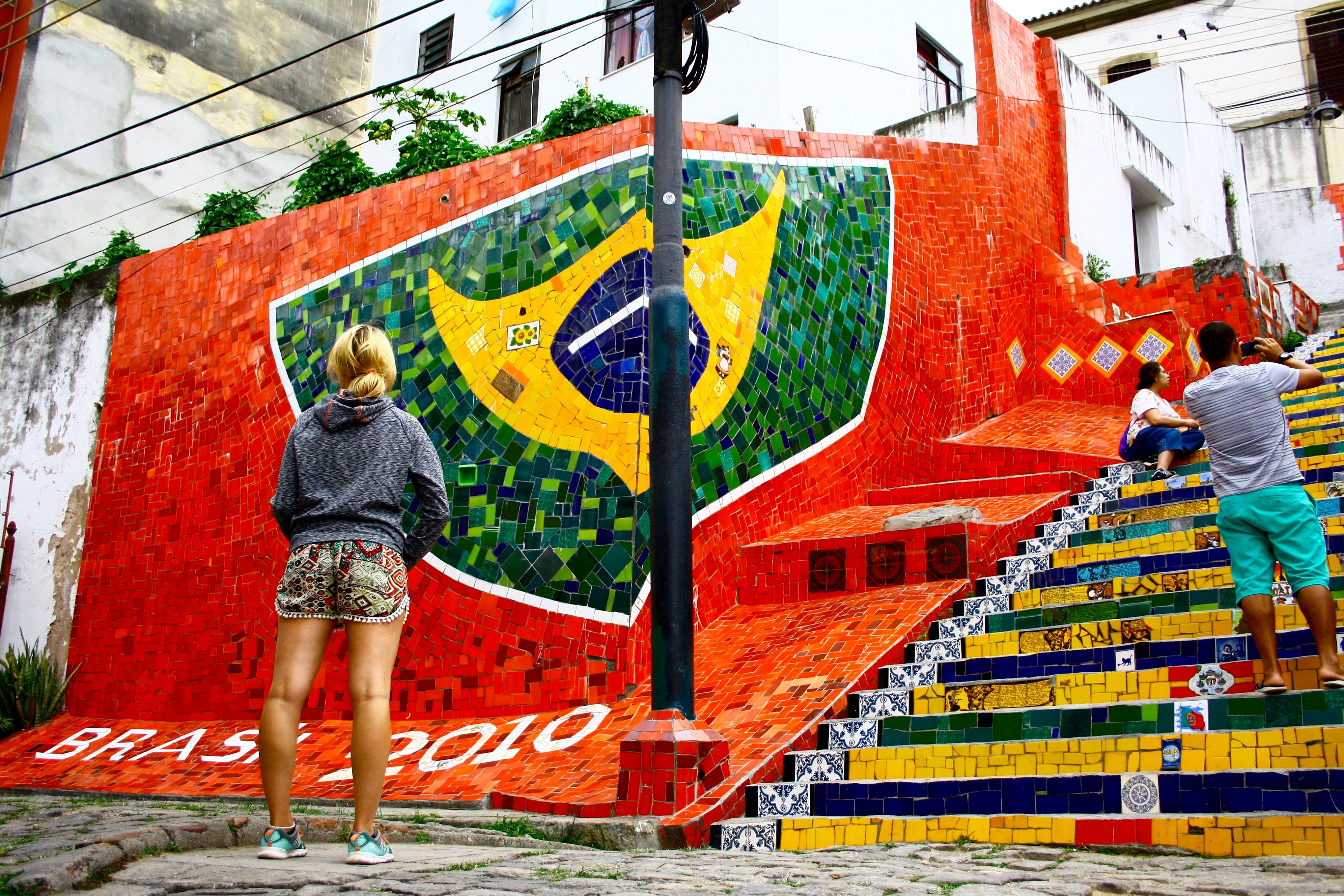 brazil rio and lapa step 4k, HD Wallpaper