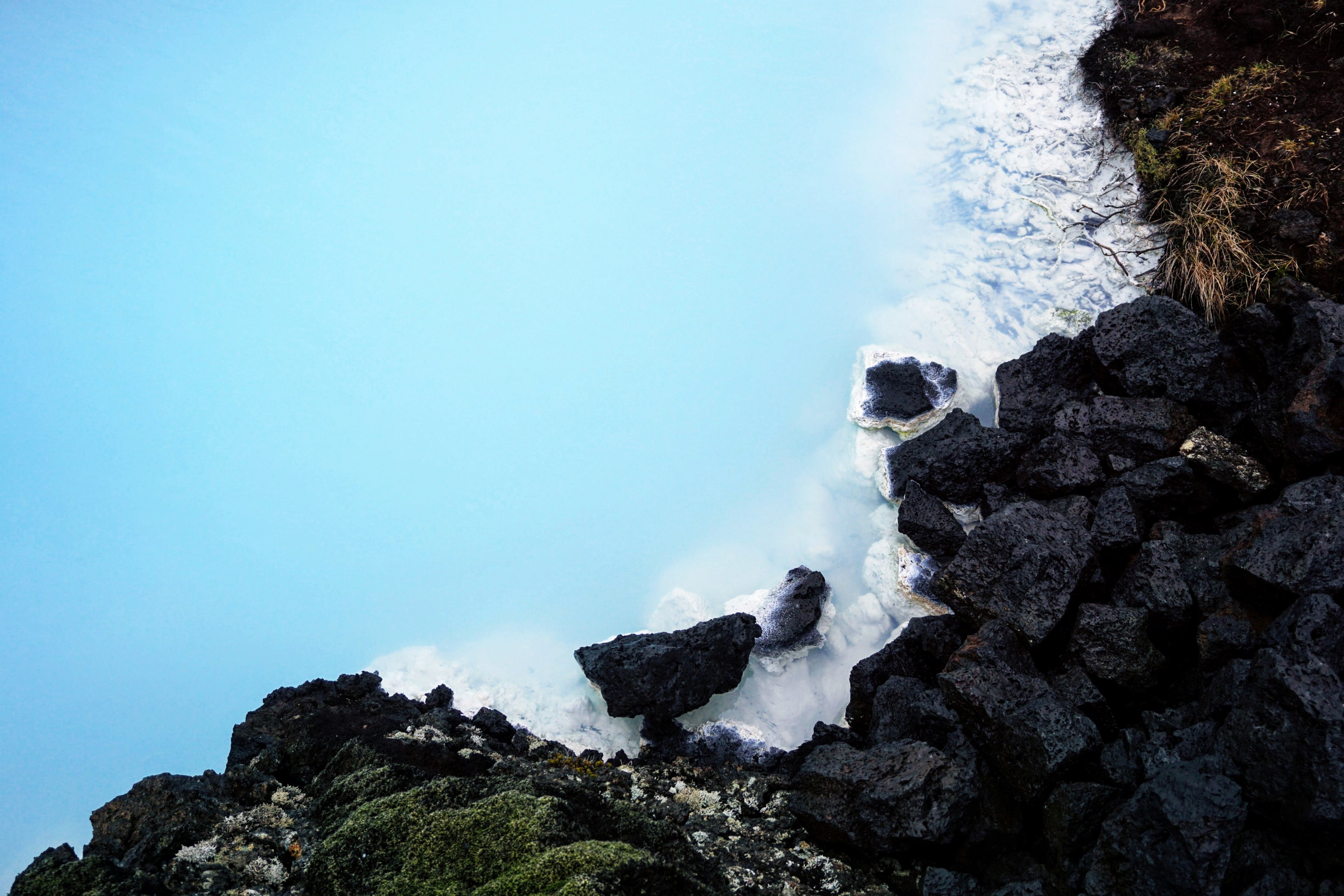 water sea rocks and oceans 4k, HD Wallpaper