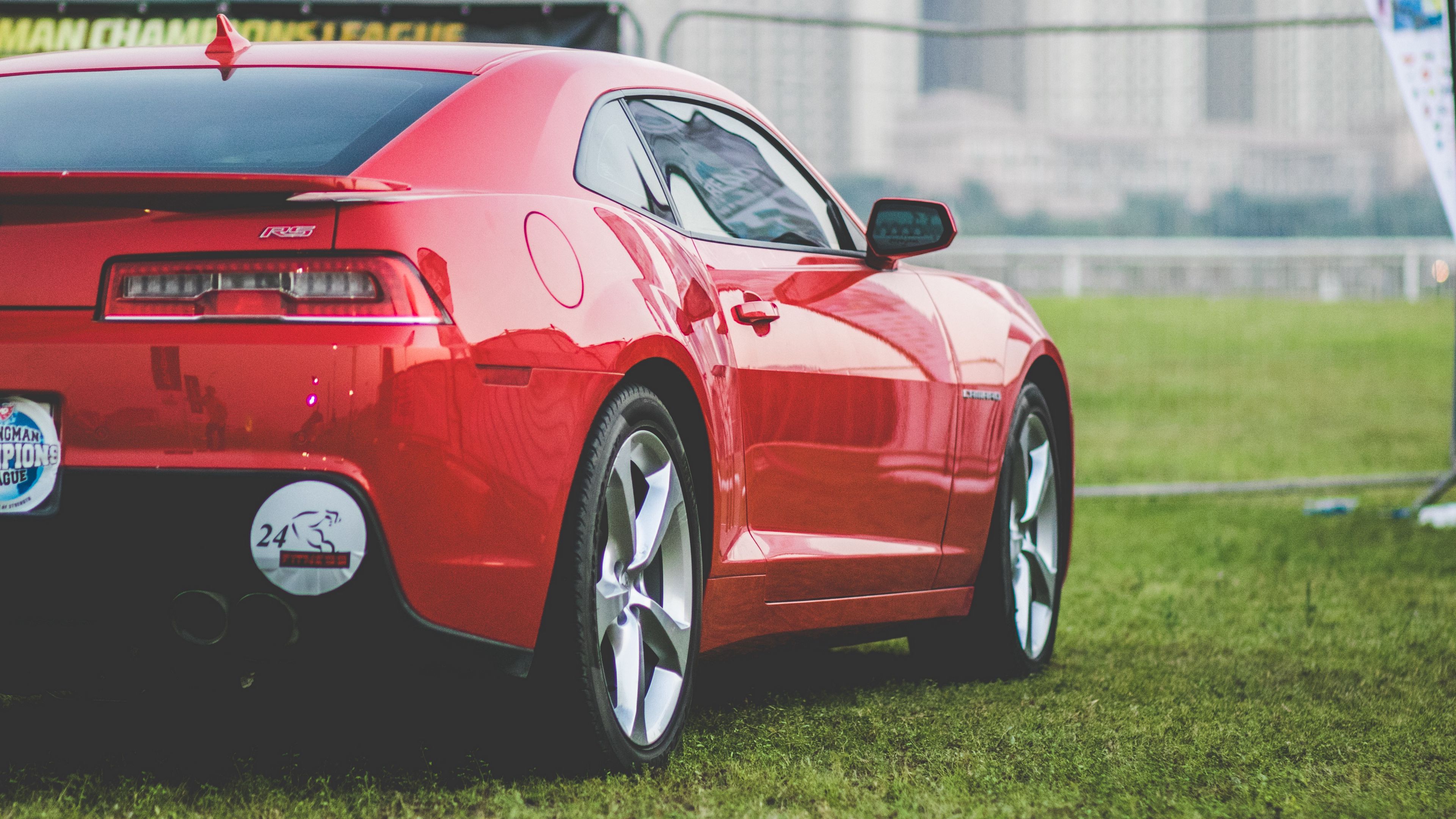 chevrolet, sports car, red, 4k, HD Wallpaper
