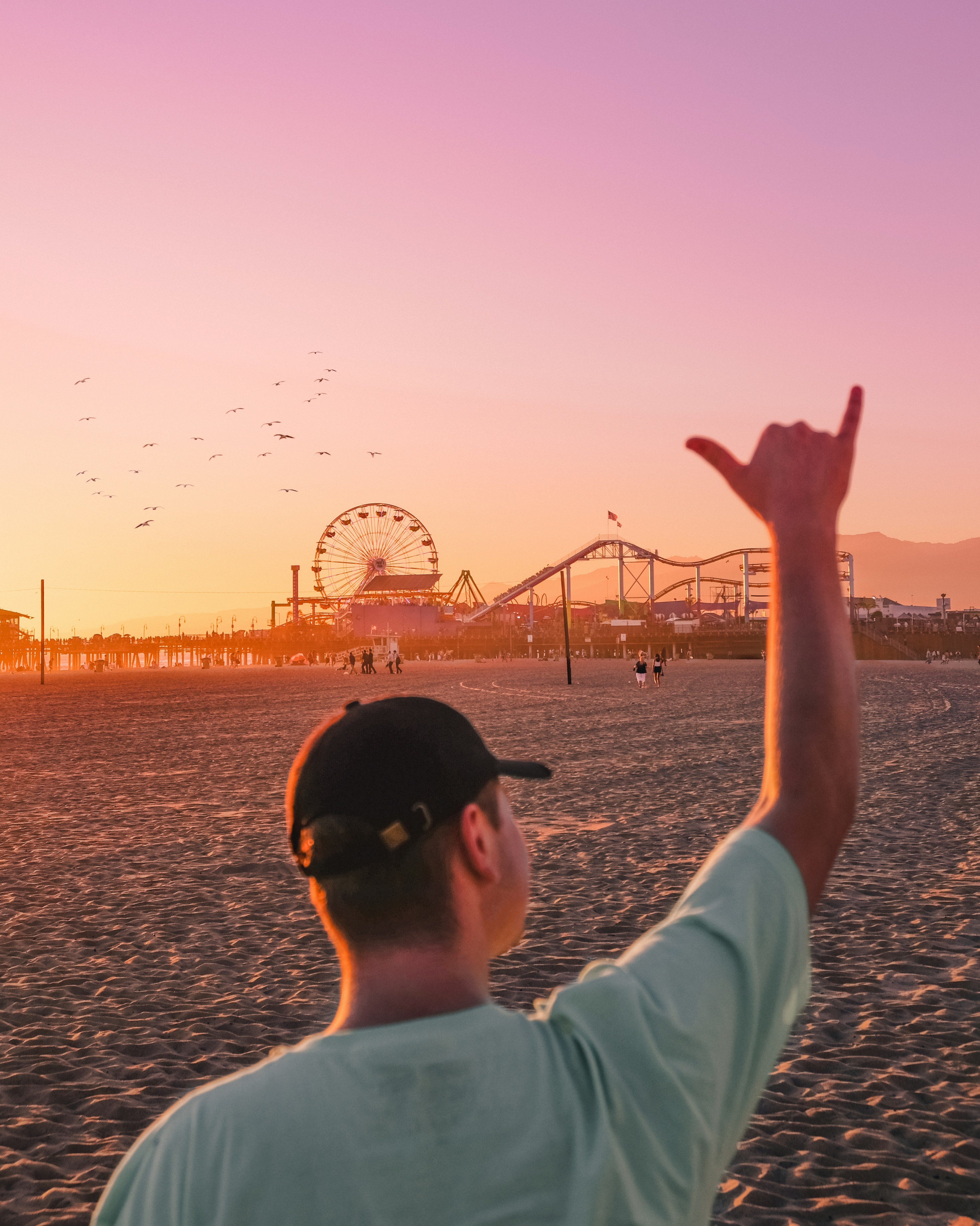 sand ferris wheel californium and cali hd, 4k, Phone HD Wallpaper