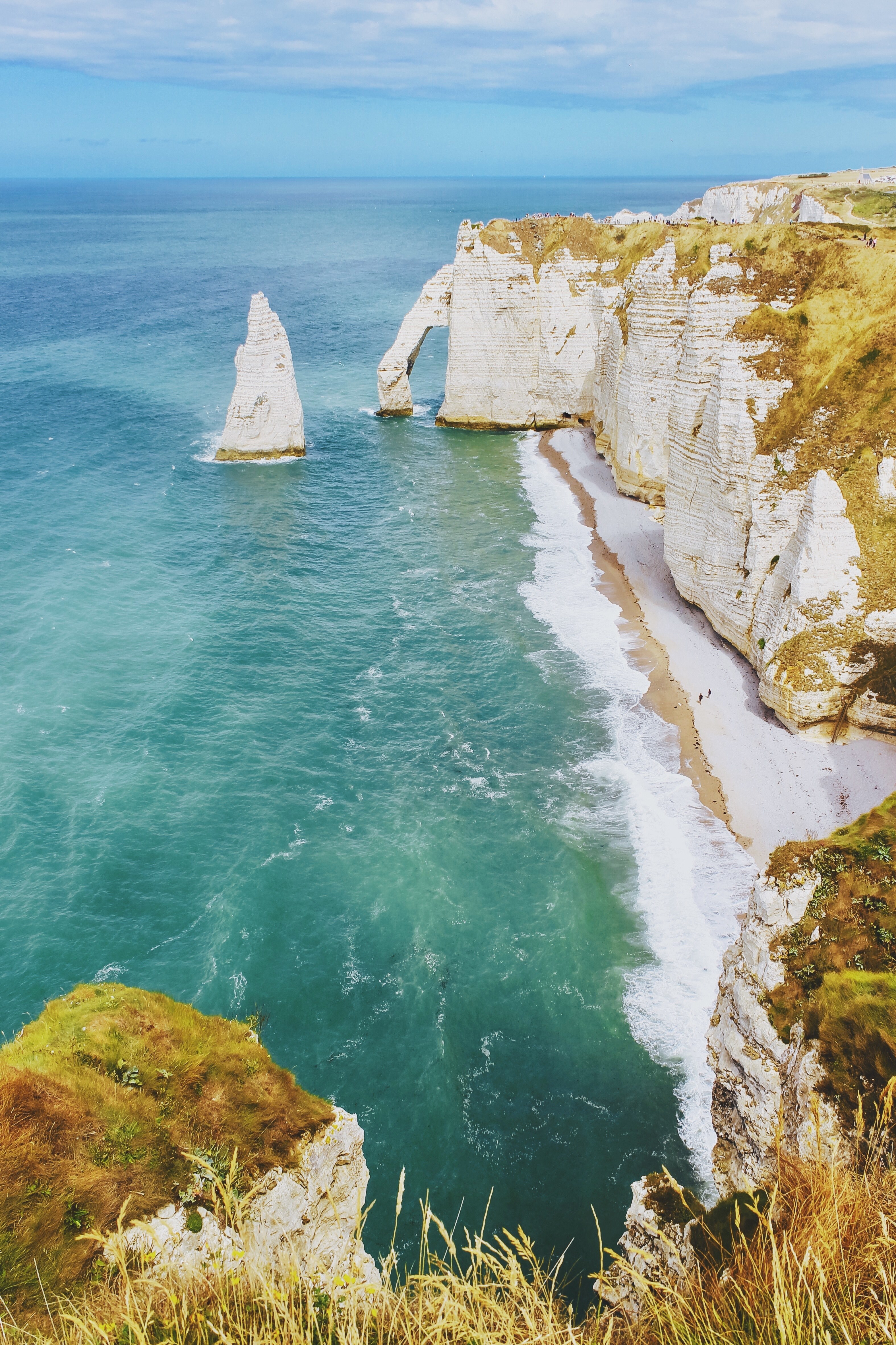 coast cliff coastline and ocean hd, 4k, Phone HD Wallpaper