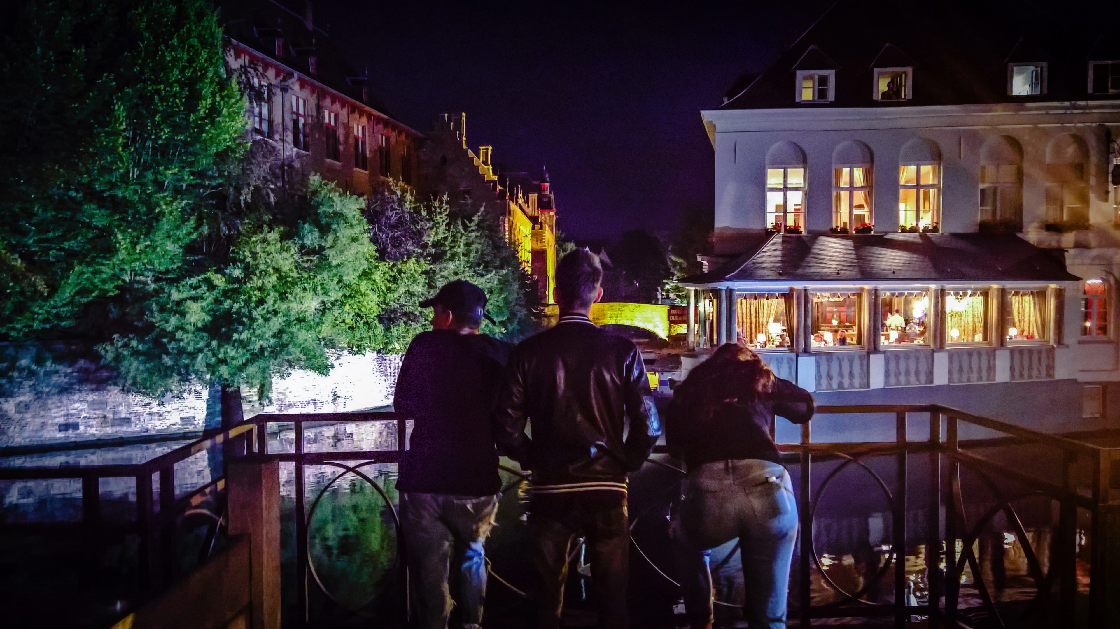 night in bruges 4k, HD Wallpaper