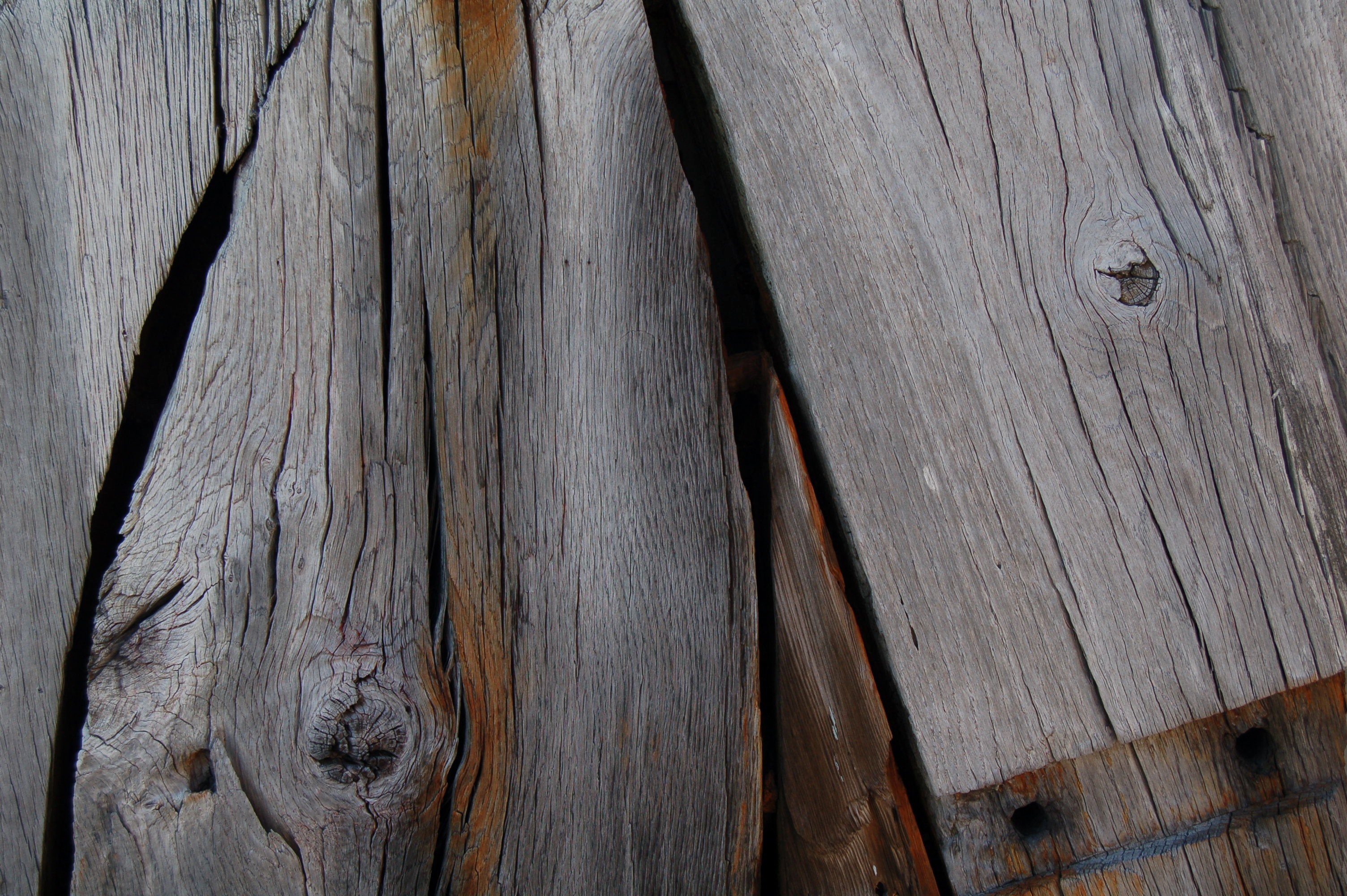 a close up of weathered wooden planks with visible knots, old shed wall in close up 4k, HD Wallpaper
