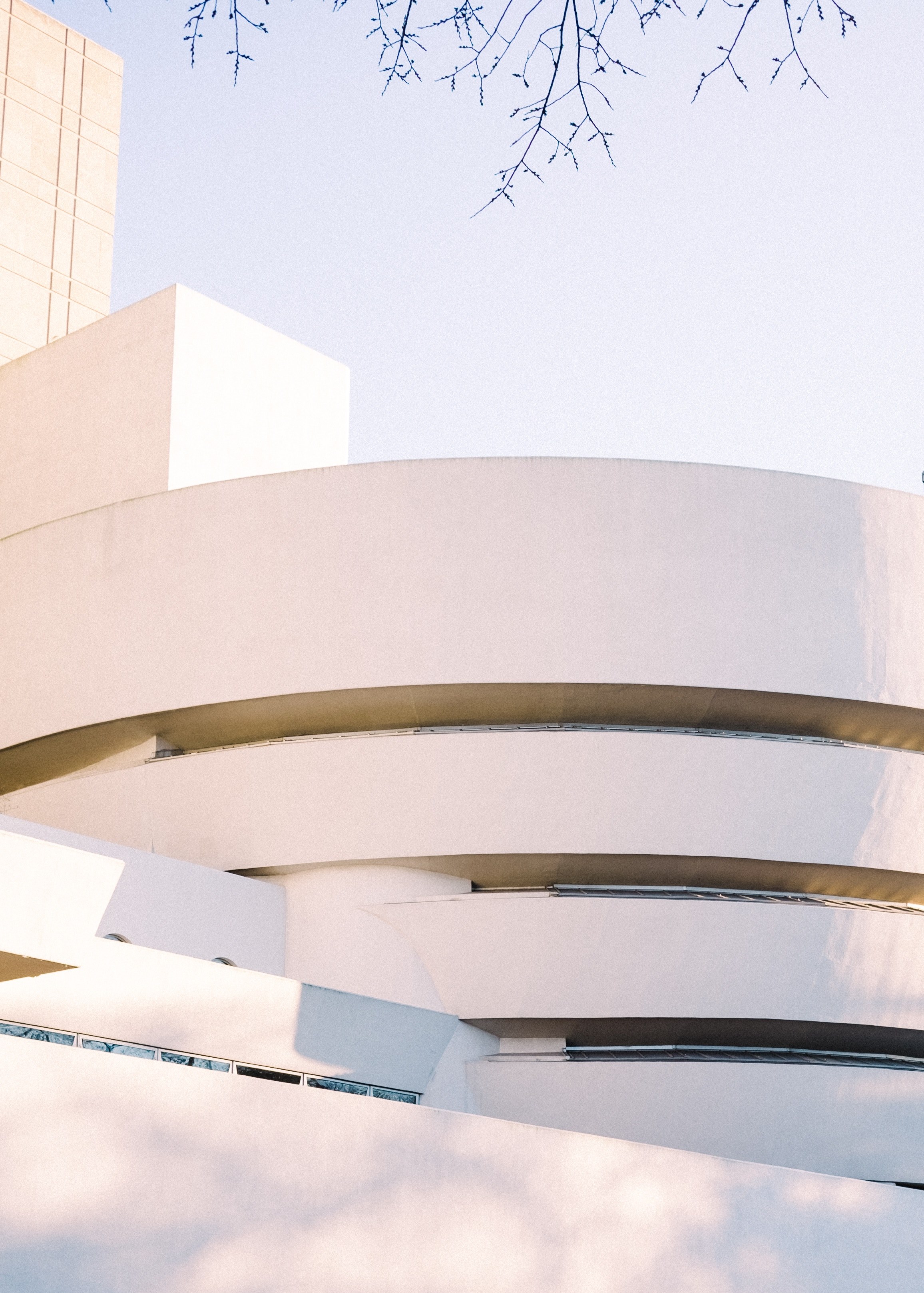 building architecture white and concrete hd, 4k, Phone HD Wallpaper