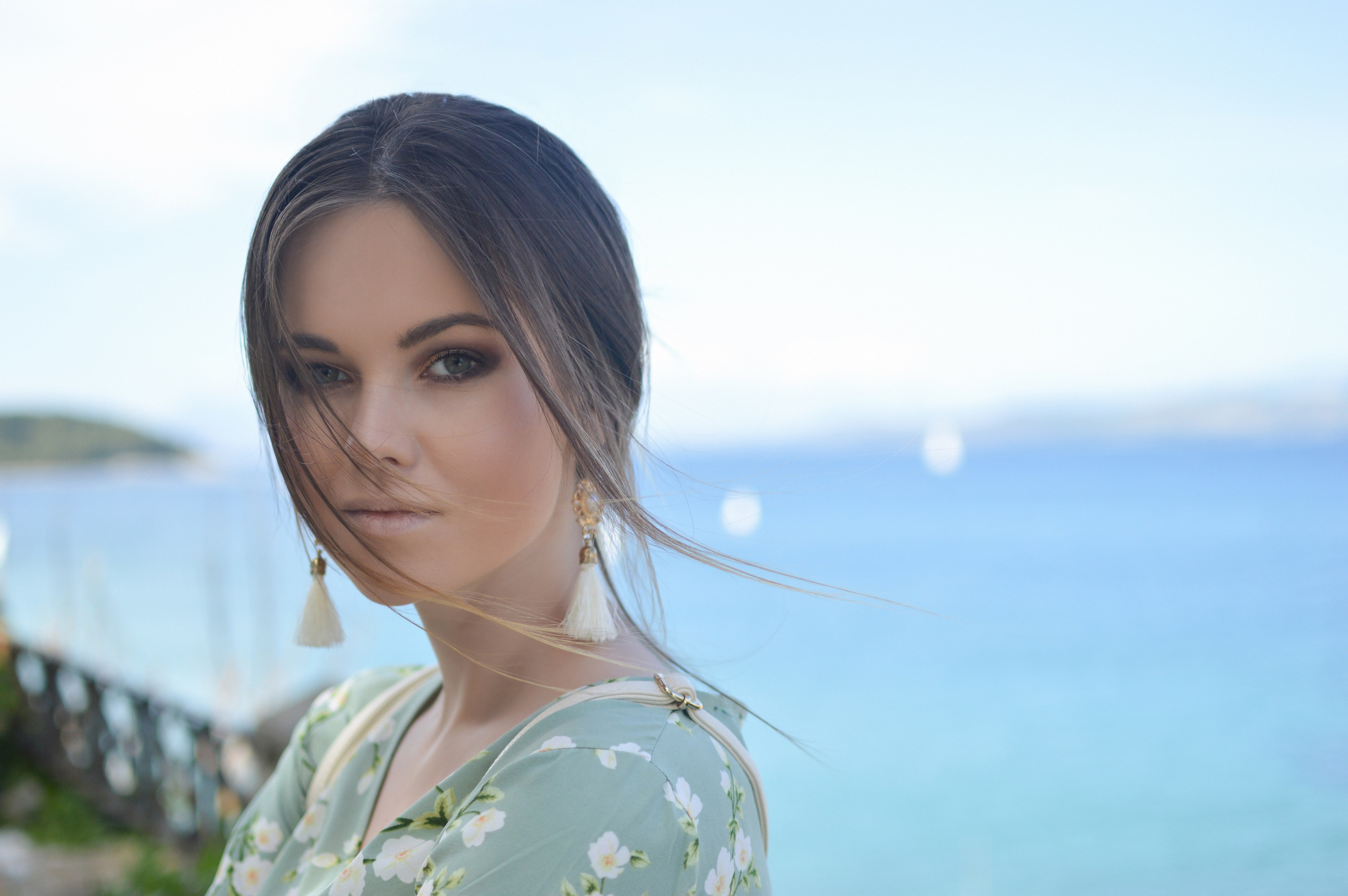greece corfu sea and fashion 4k, HD Wallpaper
