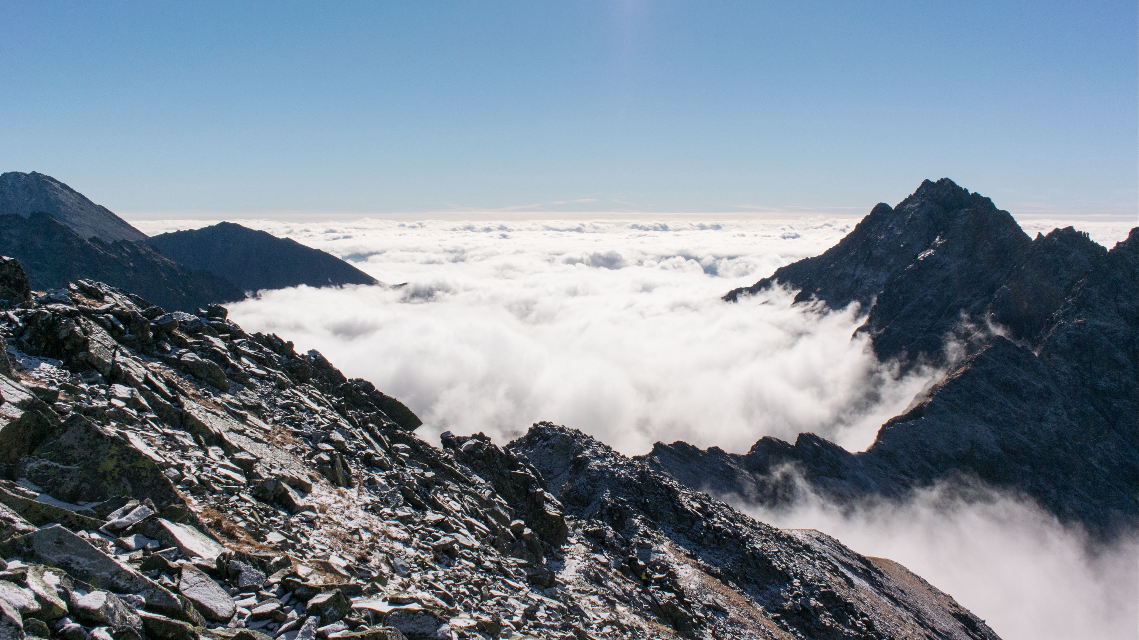 tatra, slovakia, mountains, clouds, 4k, HD Wallpaper