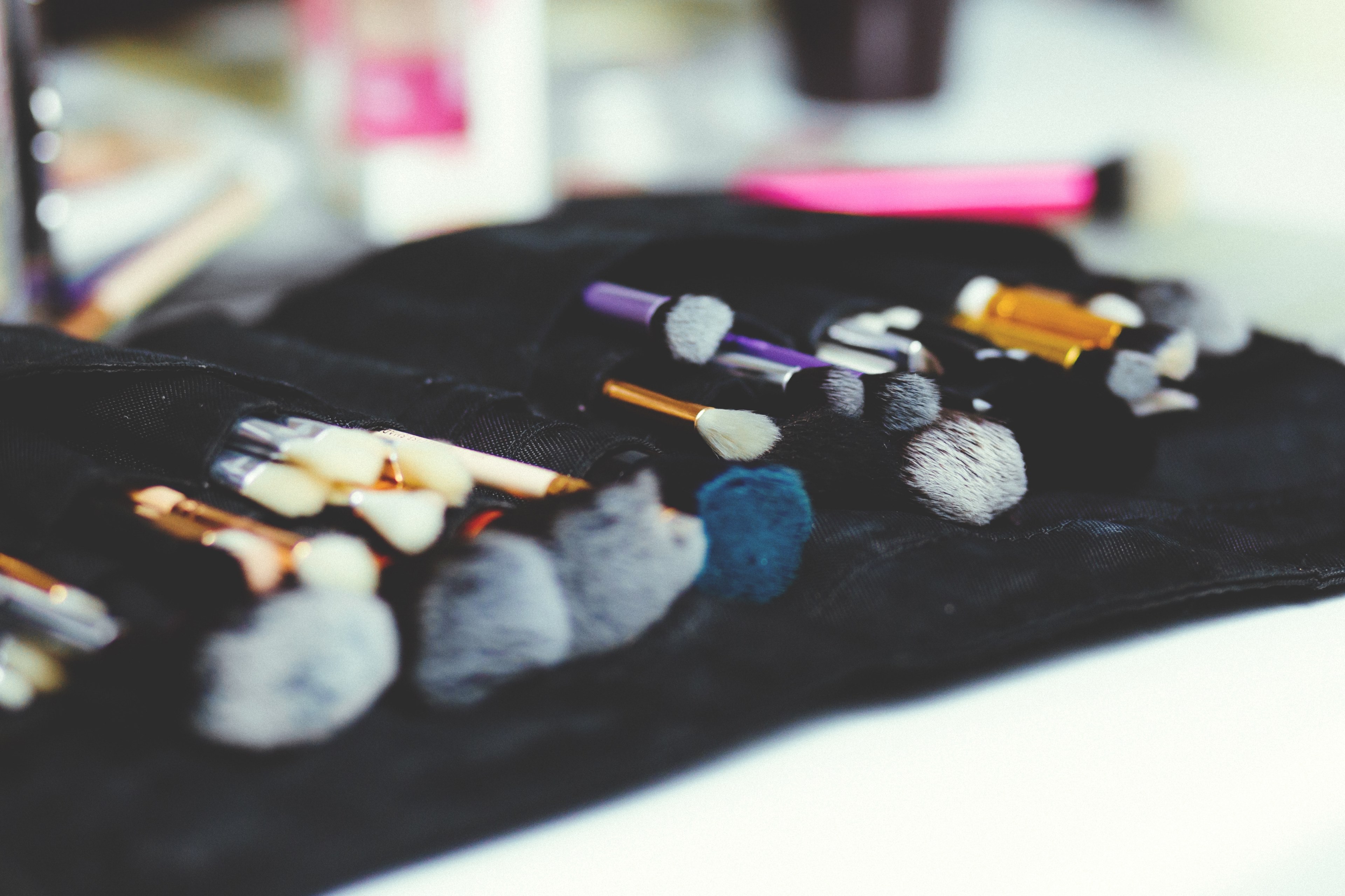 makeup brush set 4k, HD Wallpaper