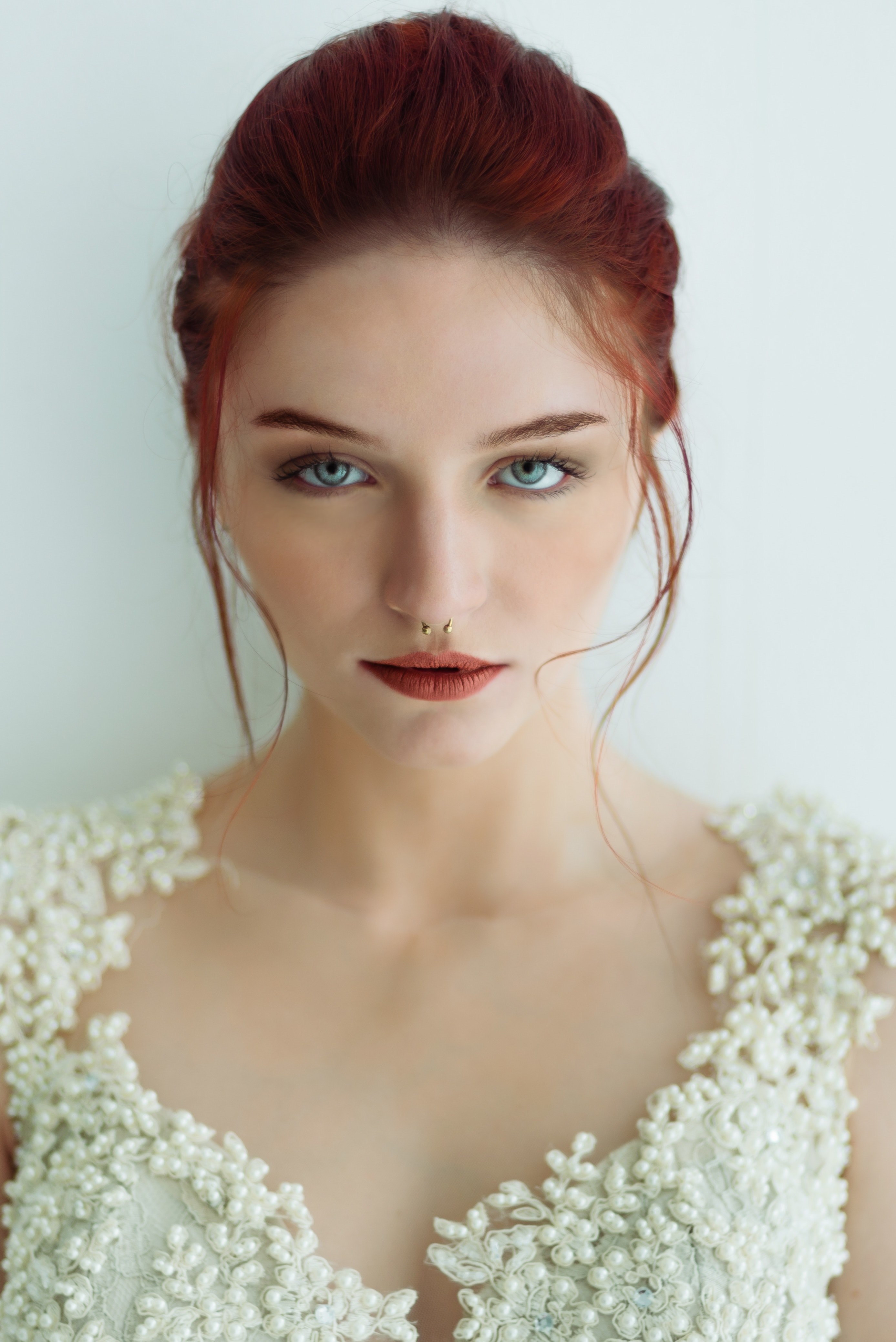 lip force piercing and eye hd, 4k, Phone HD Wallpaper