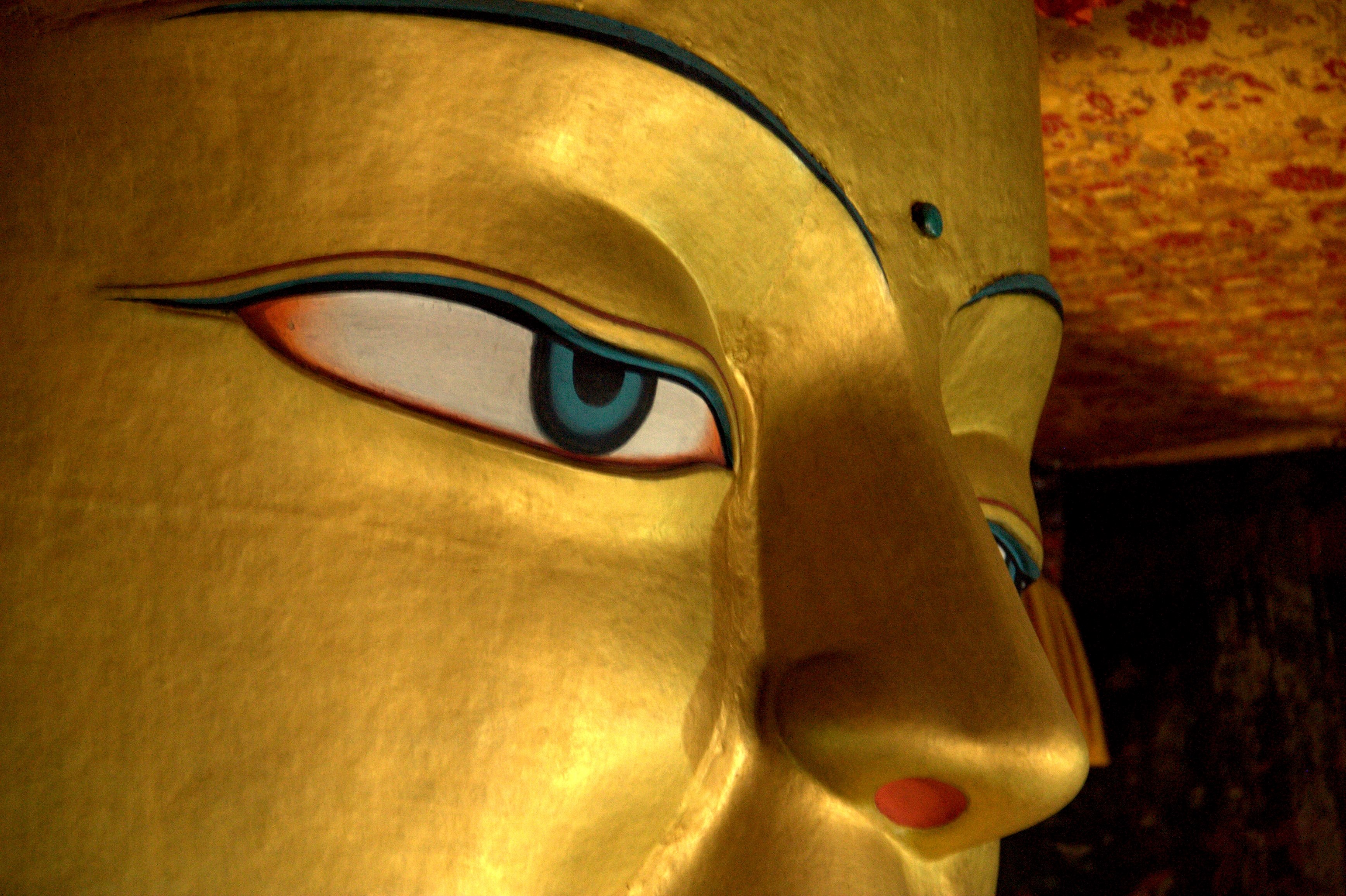 nirvana statue indium and ladakh 4k, HD Wallpaper
