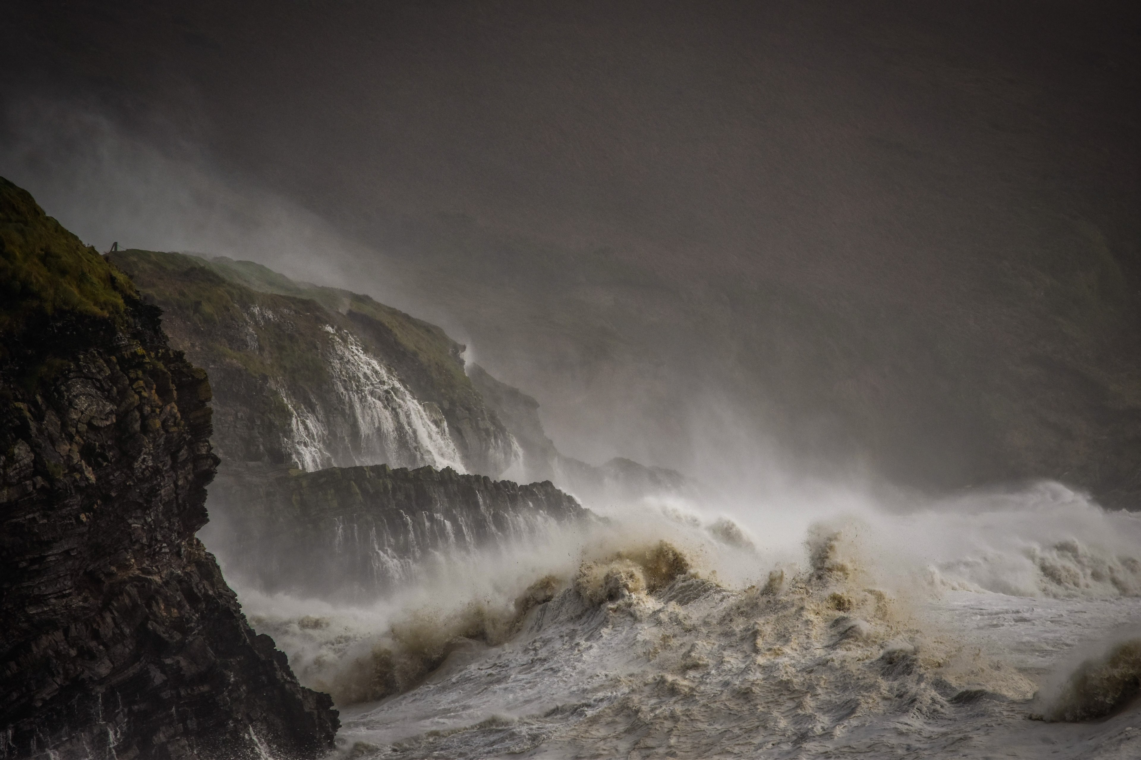 storm ophelia in cork 4k, HD Wallpaper