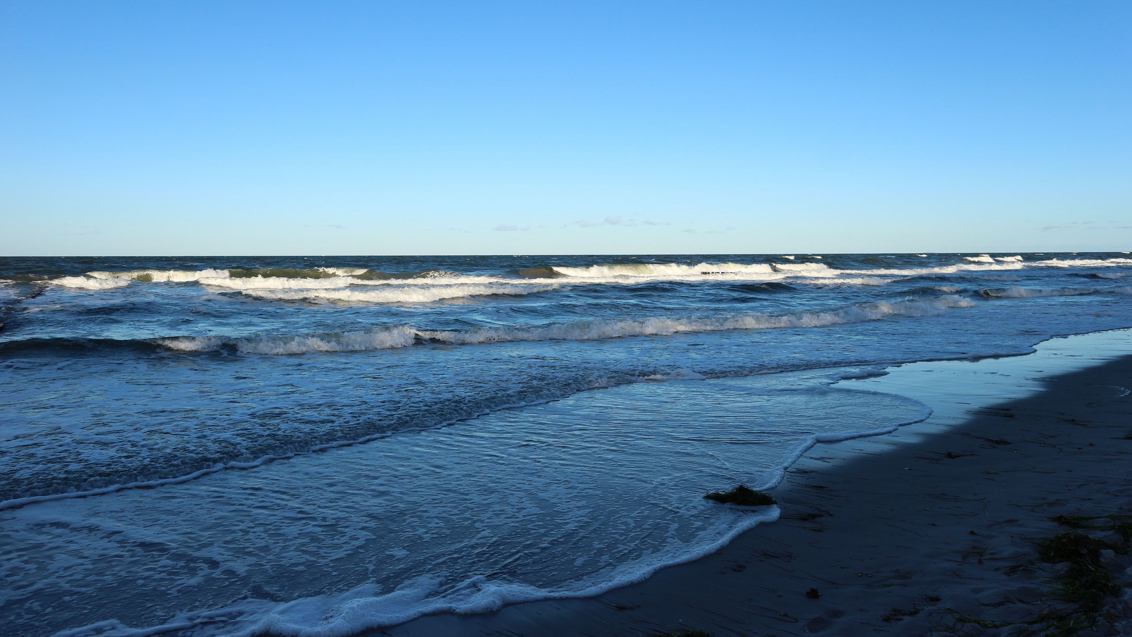 baltic sea, sea, beach, surf, 4k, HD Wallpaper
