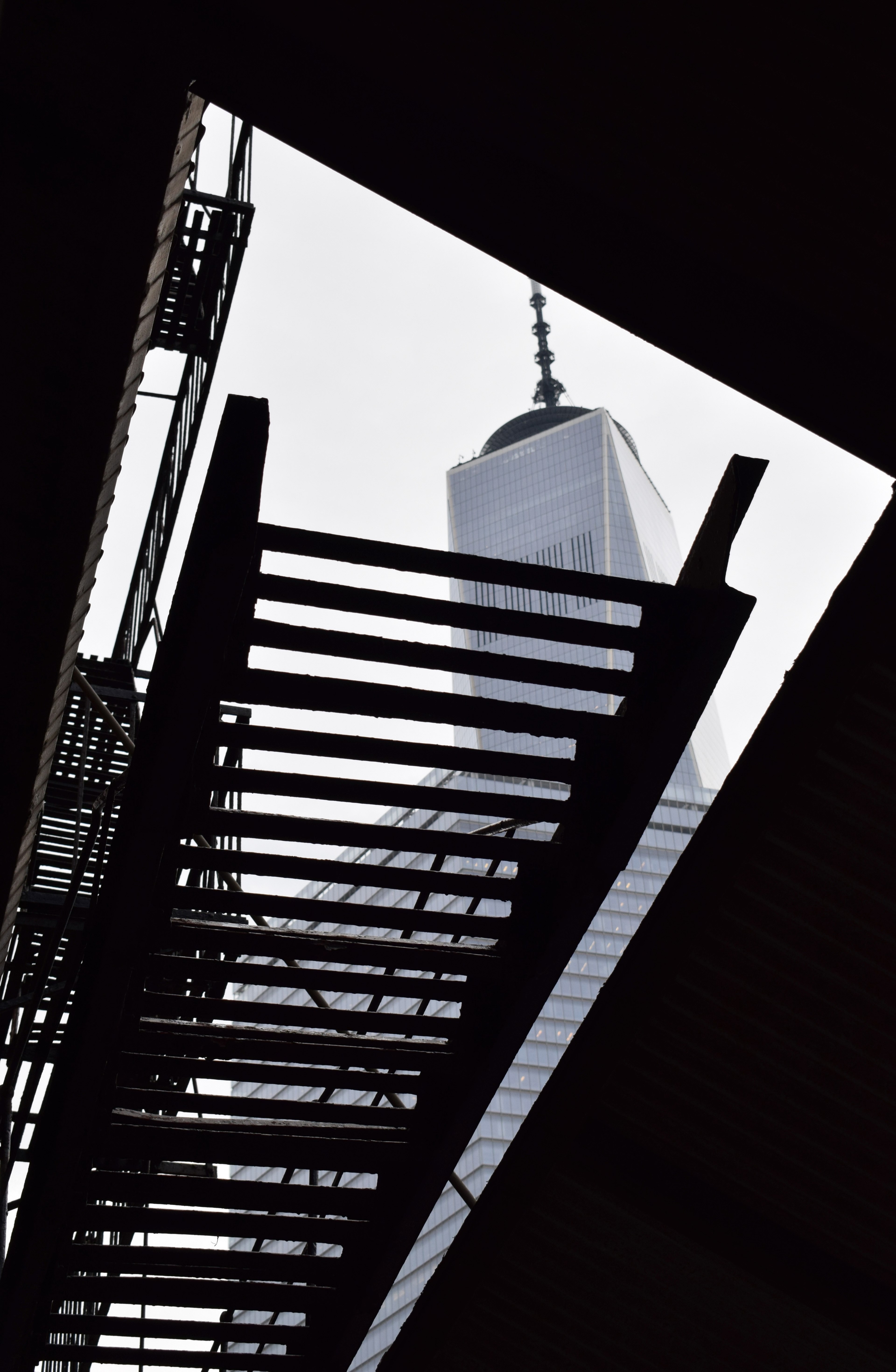 architecture new york and stair hd, 4k, Phone HD Wallpaper
