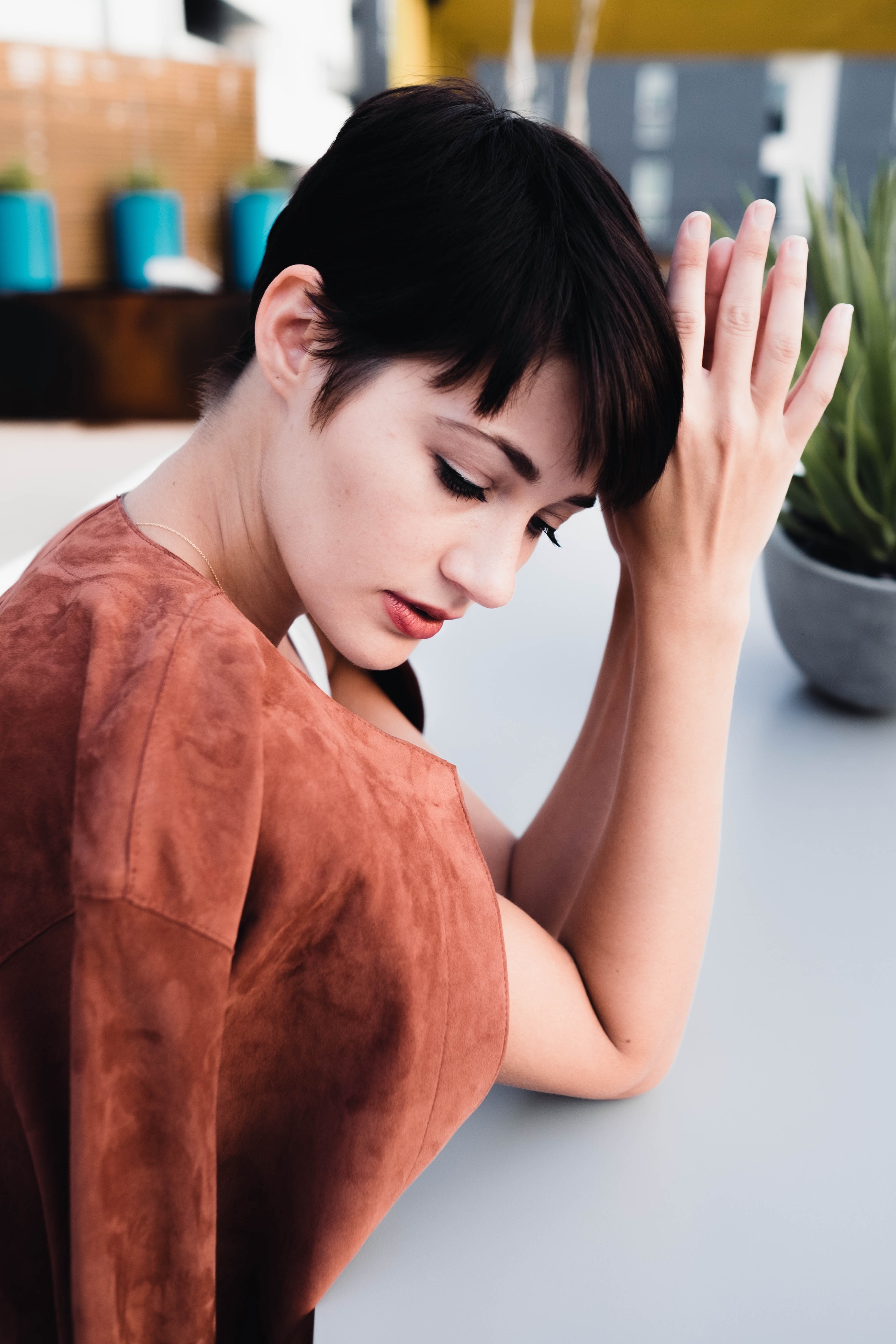 woman female caucasian and short hair hd, 4k, Phone HD Wallpaper